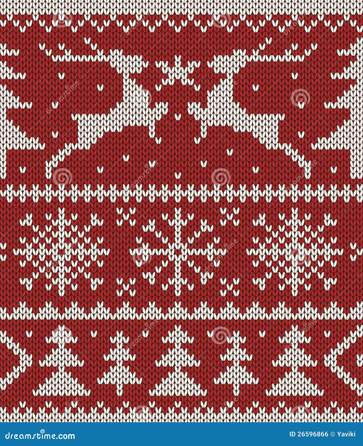 Christmas knitted pattern stock vector. Image of