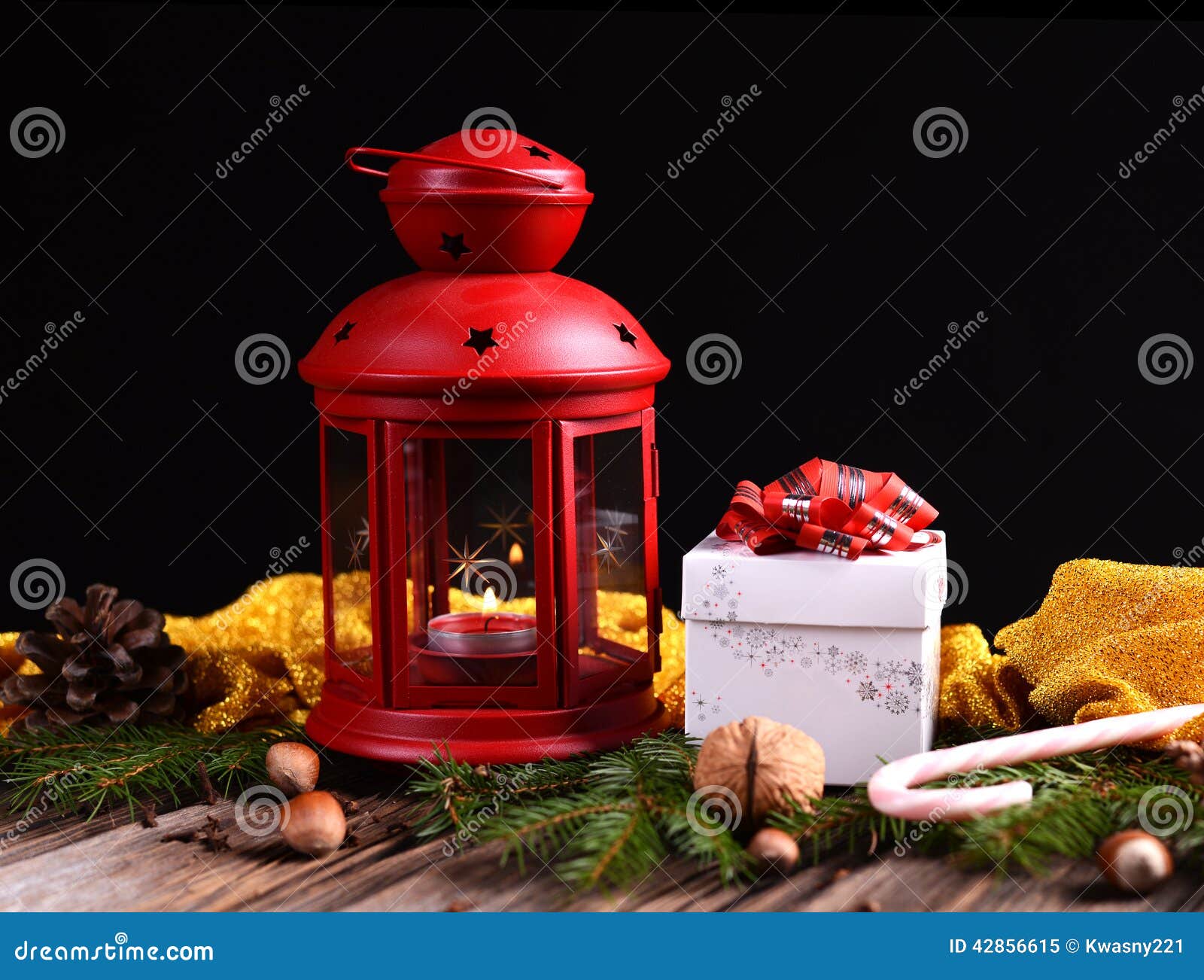 Christmas lamp stock image. Image of evening, dark, ball - 42856615