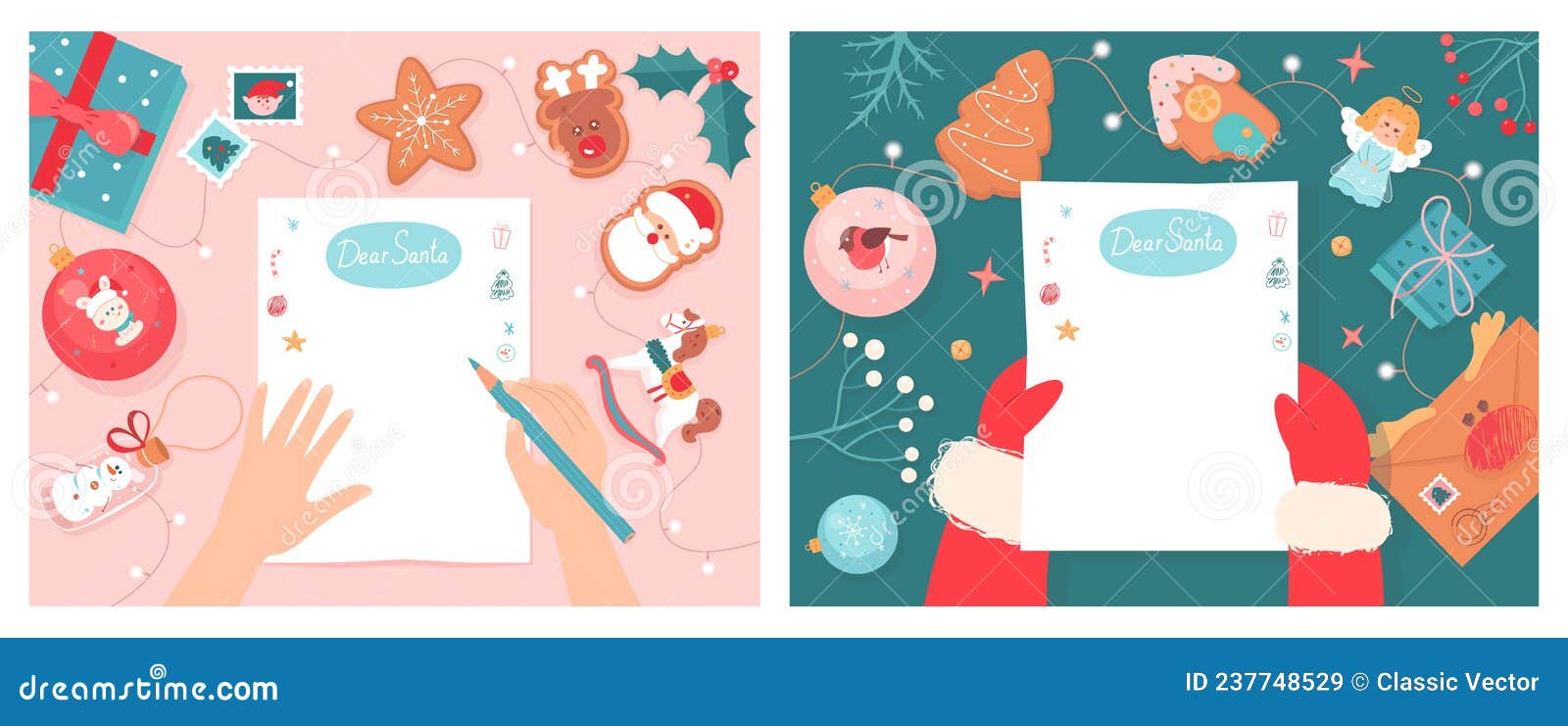 Christmas Letter Set Kids Hand Holding Pencil To Write Letter Santa christmas-letter-set-kids-hand-holding-pencil-to-write-letter-santa