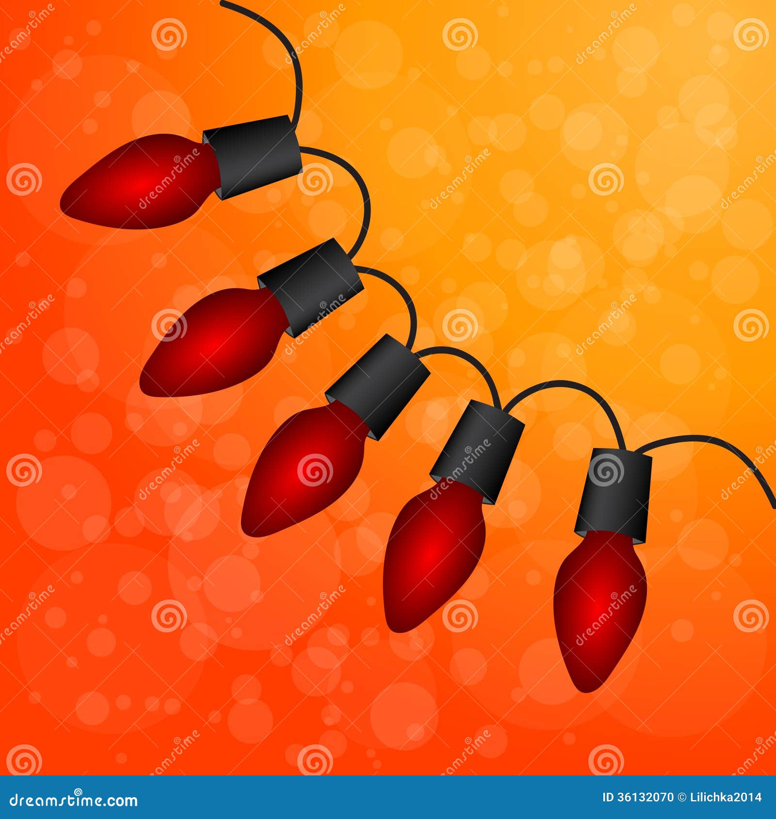 Christmas light bulbs stock illustration. Illustration of merry 36132070