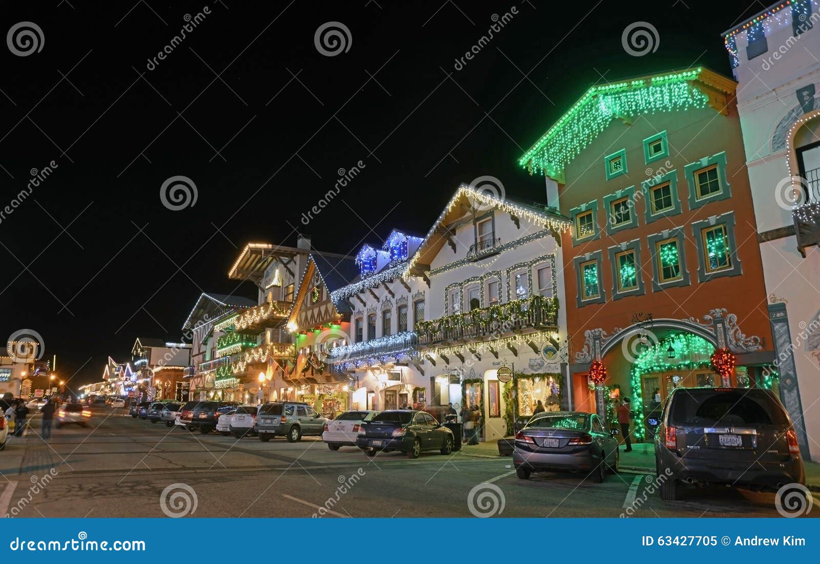 Christmas Lighting in Leavenworth Editorial Image Image of christmas