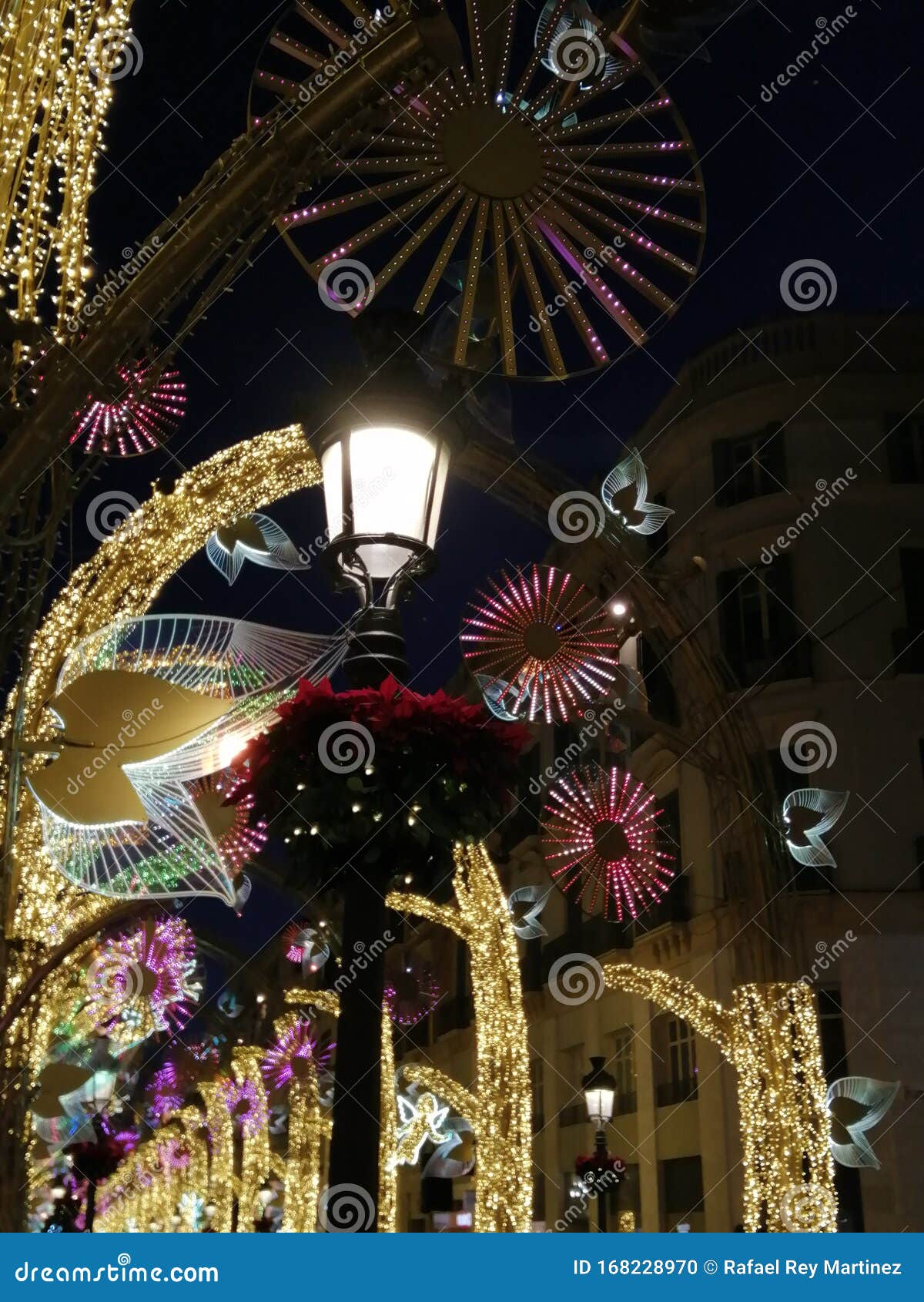 Larios Street-CHRISTMAS LIGHTING-Malaga-Andalusia-Spain Stock Photo ...