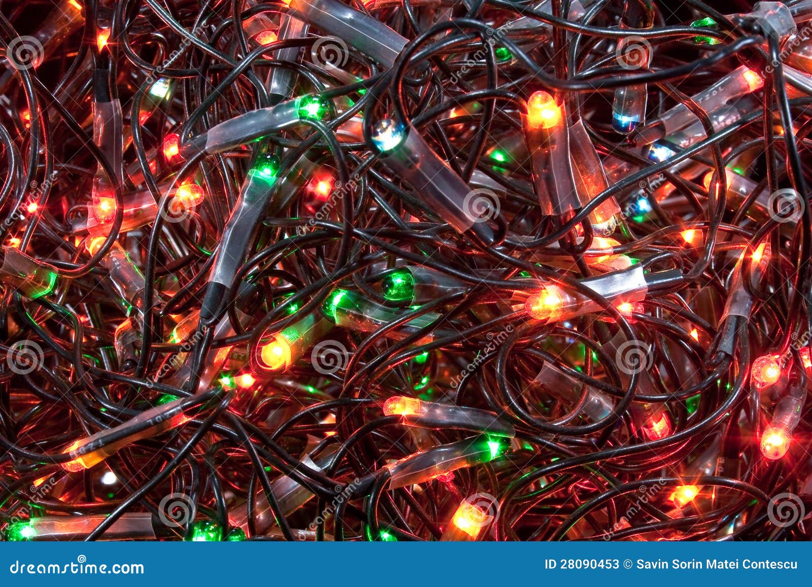 Christmas lights stock image. Image of wire, electric 28090453