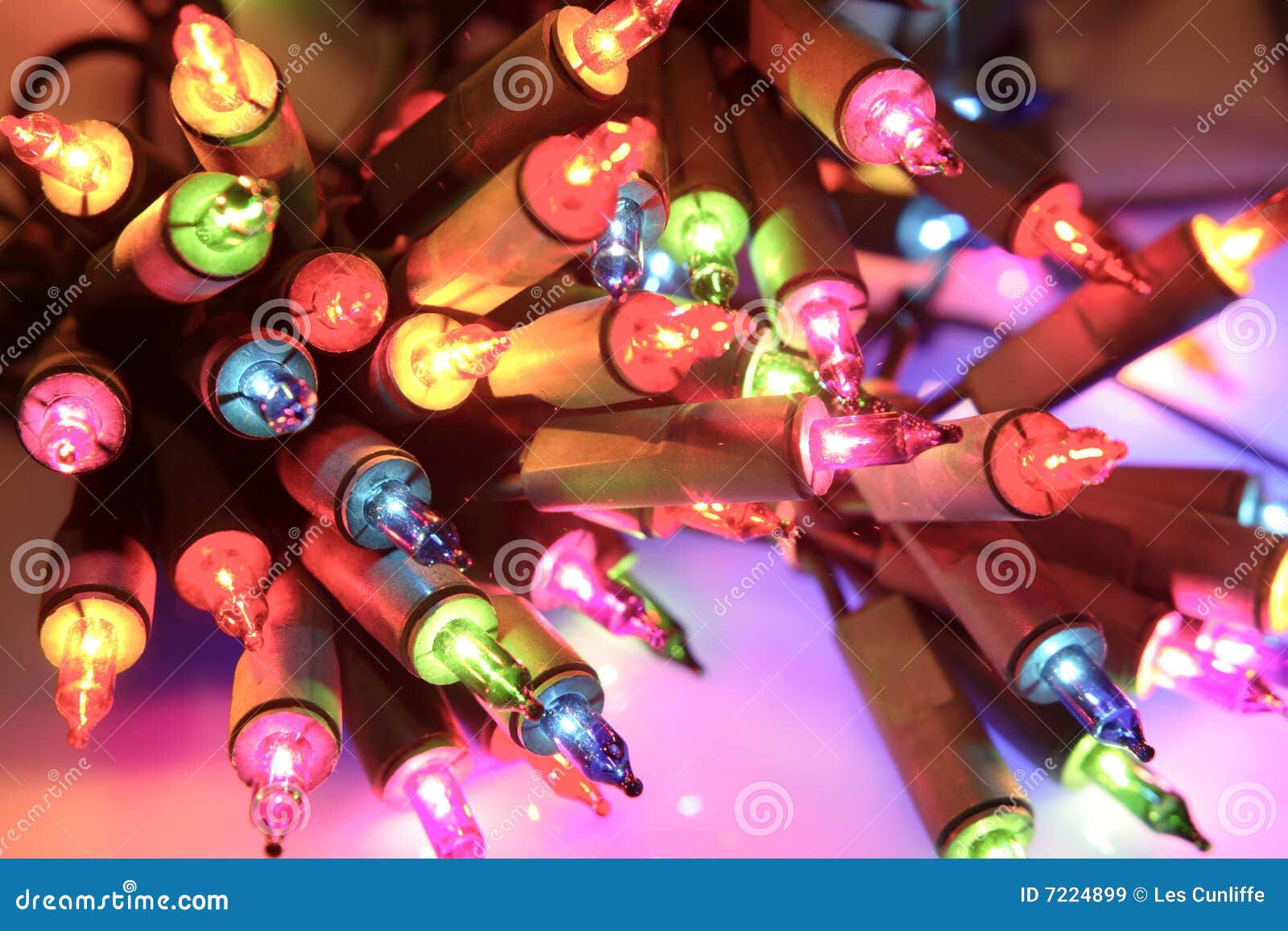 Christmas lights stock image. Image of closeup, decorations 7224899