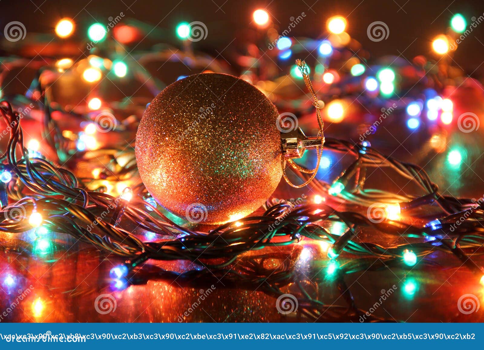 Christmas lights ball stock photo. Image of sparkle, backdrop 35940254