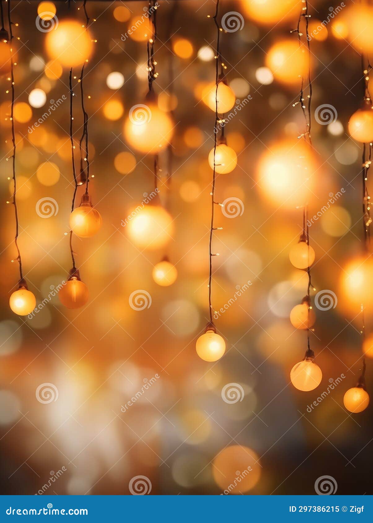 Christmas Lights on a Bokeh Background Stock Illustration Illustration of decoration, lighting