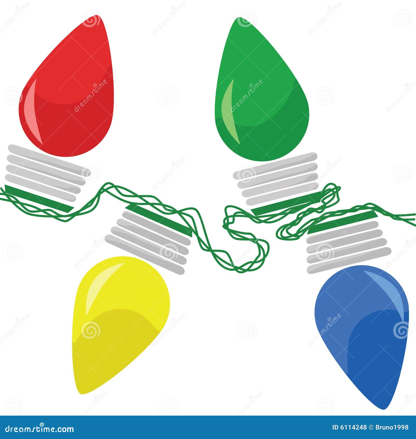 Christmas lights closeup stock vector. Illustration of electricity