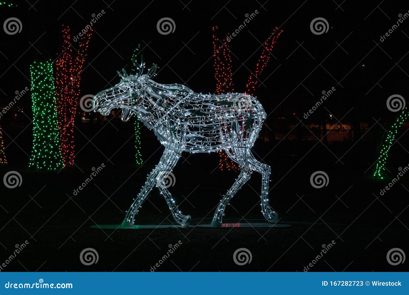 Christmas Lights at Detroit Zoo 11/24/2017 Editorial Stock Photo