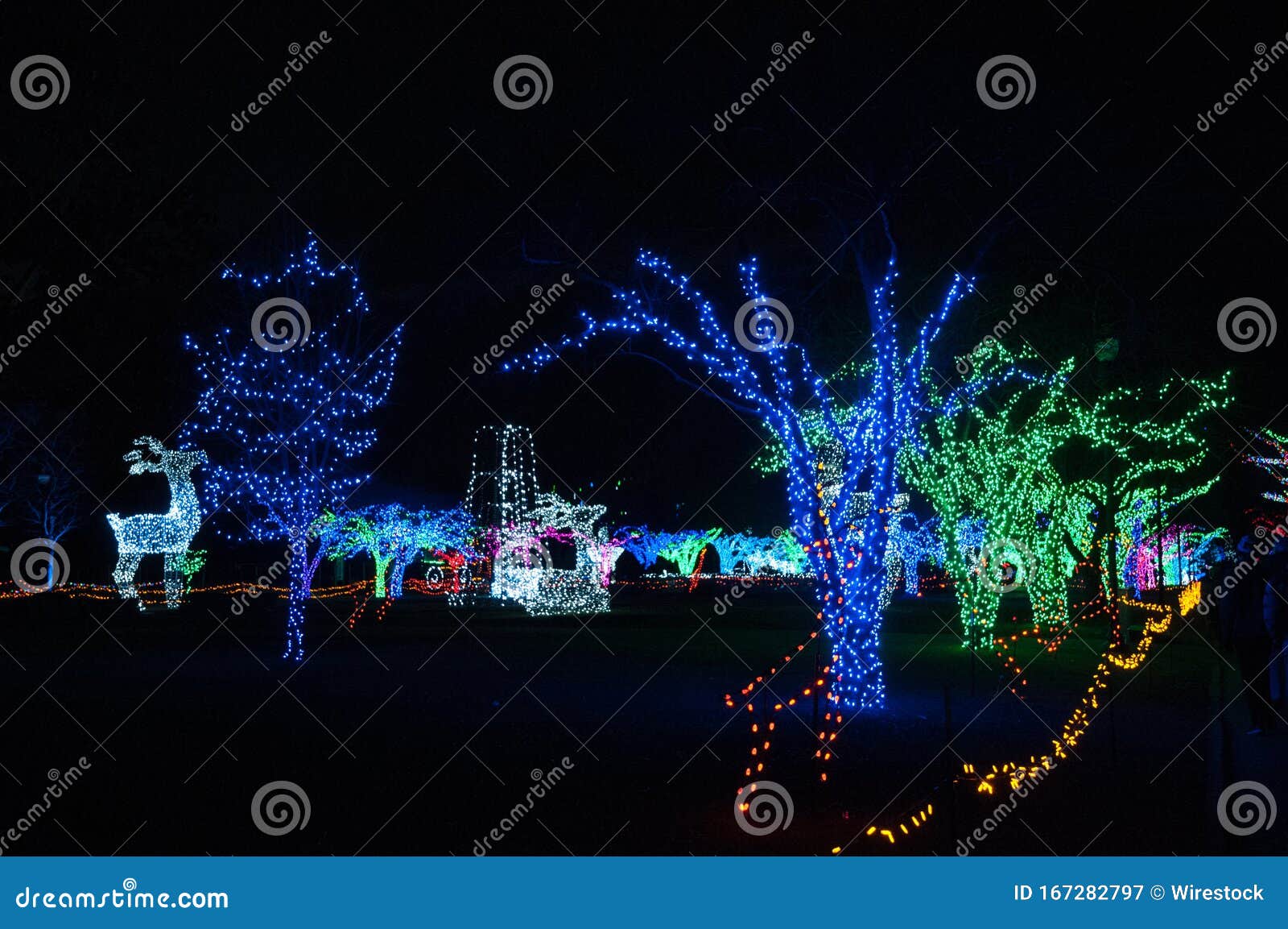 Christmas Lights at Detroit Zoo 11/24/2017 Editorial Photography