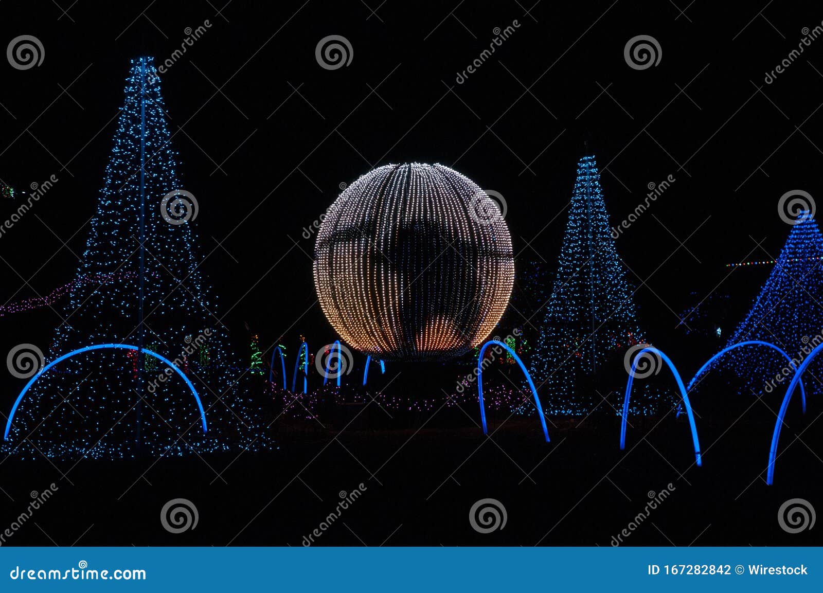 Christmas Lights at Detroit Zoo 11/24/2017 Editorial Photography
