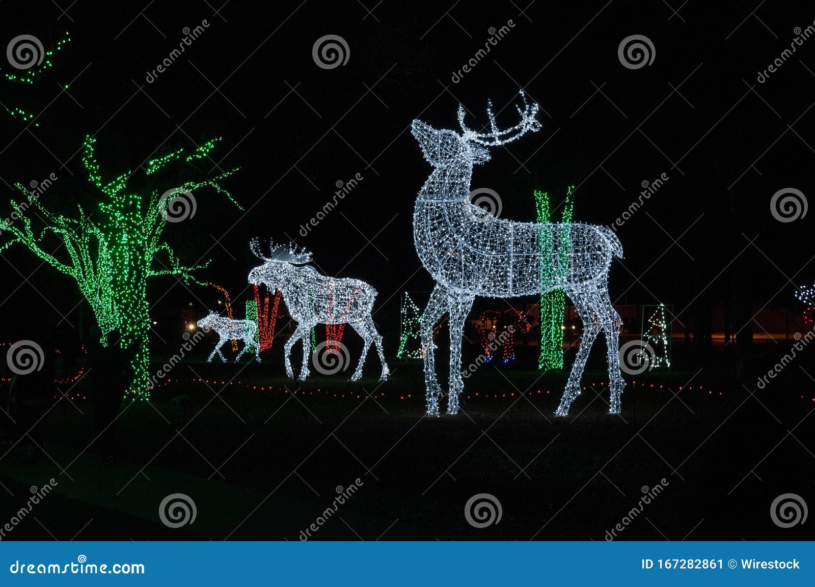 Christmas Lights at Detroit Zoo 11/24/2017 Editorial Photo Image of