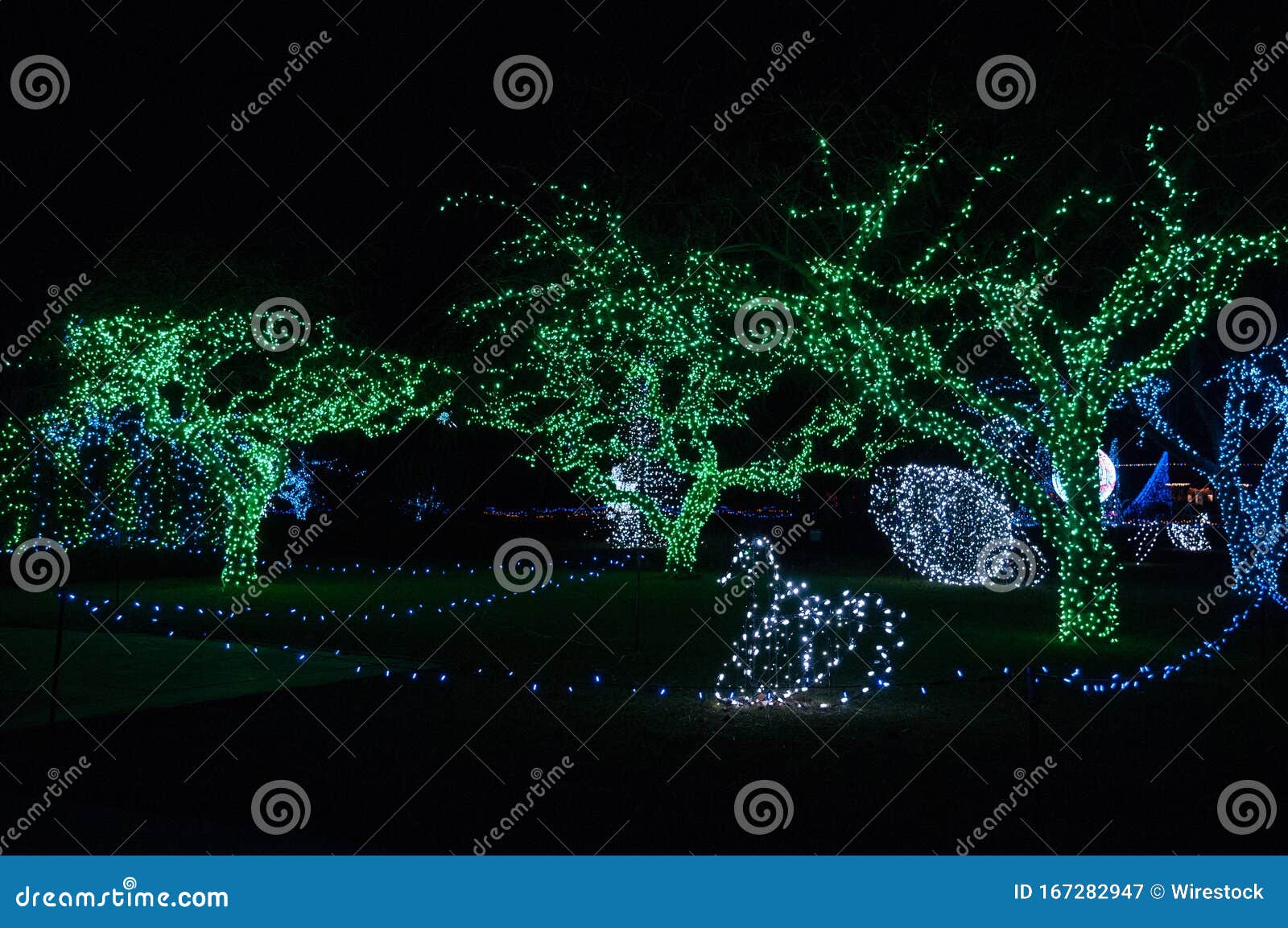 Christmas Lights at Detroit Zoo 11/24/2017 Editorial Photography