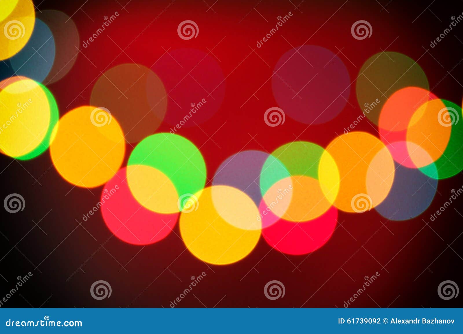 Christmas Lights Garland, Background Stock Photo Image of golden