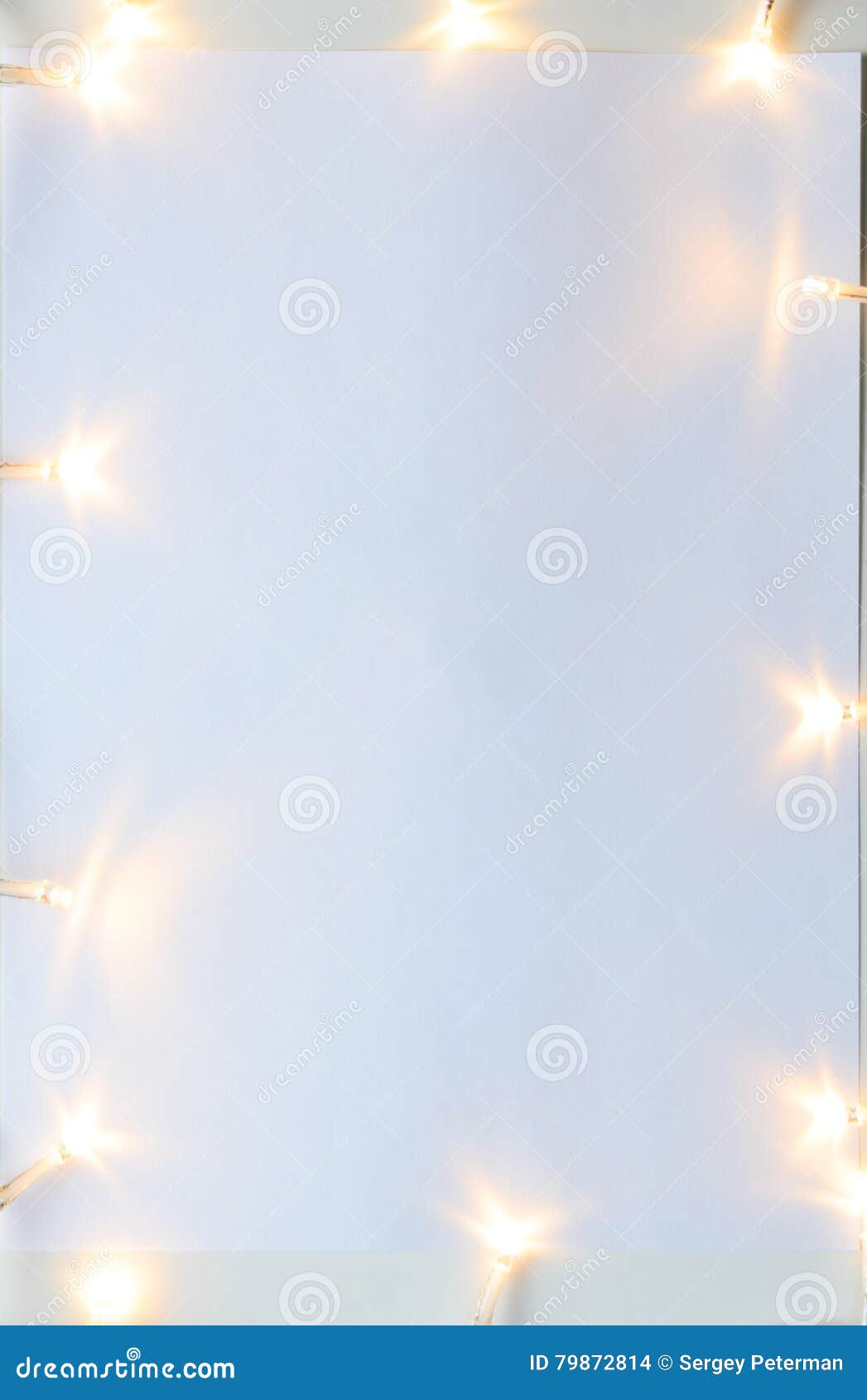 Christmas Lights on Gray Table Stock Photo Image of dark, gray 79872814