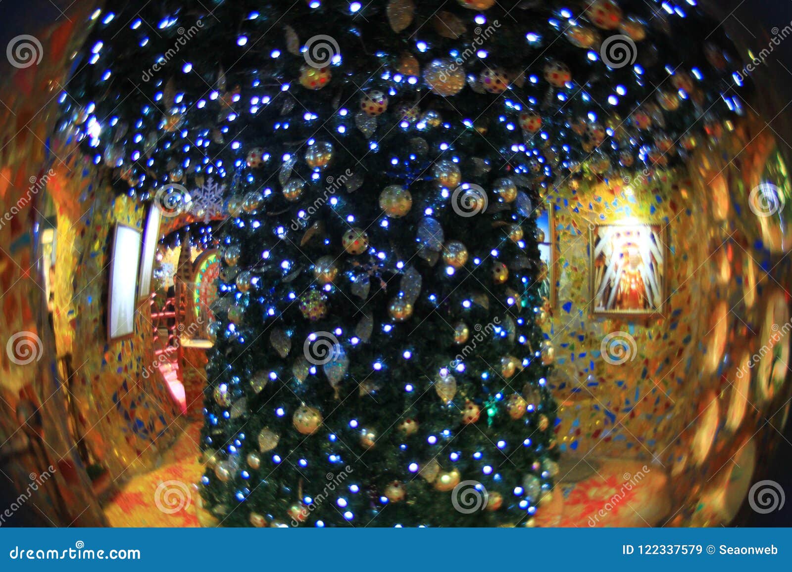 Christmas Lights in Hong Kong at 2010 Editorial Stock Image Image of