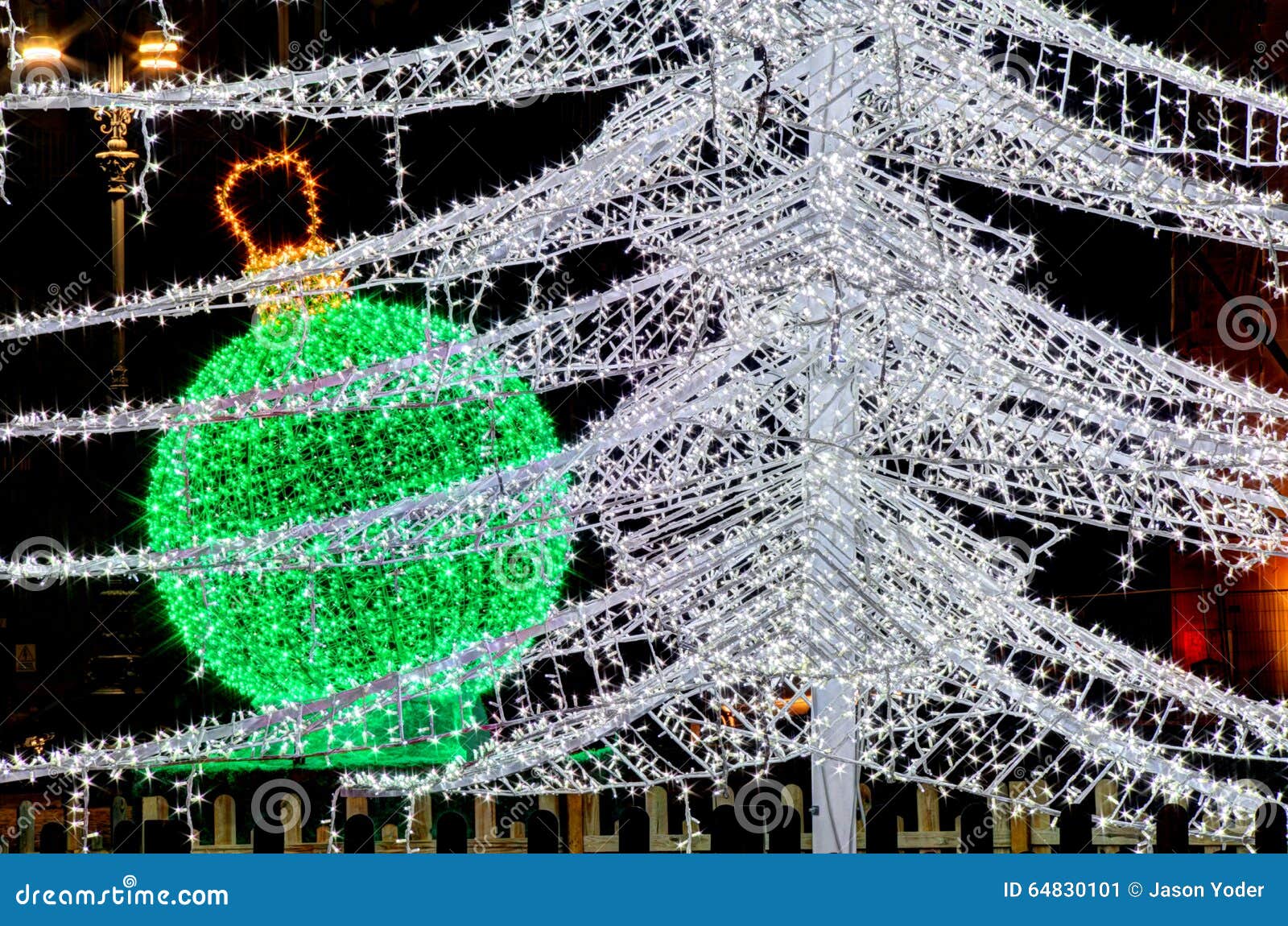 Christmas lights stock image. Image of high, naples, christmas 64830101