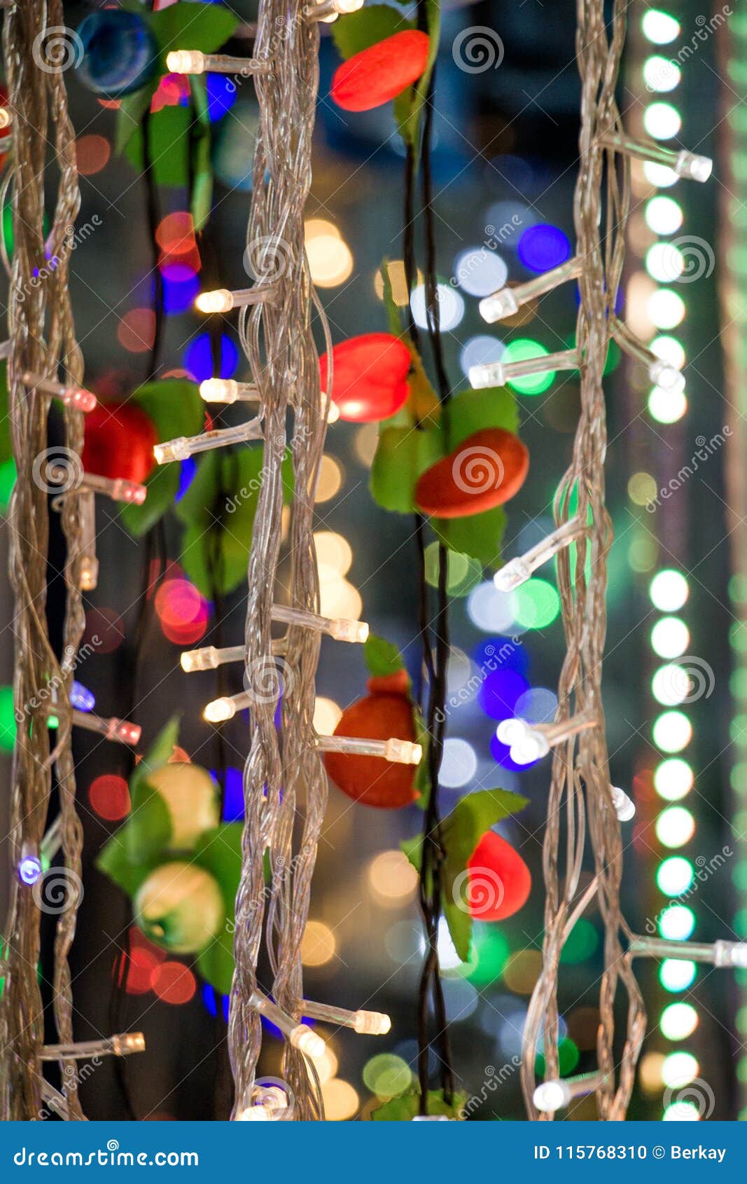 Christmas and Party Lights of a Certain Type Stock Photo - Image of ...