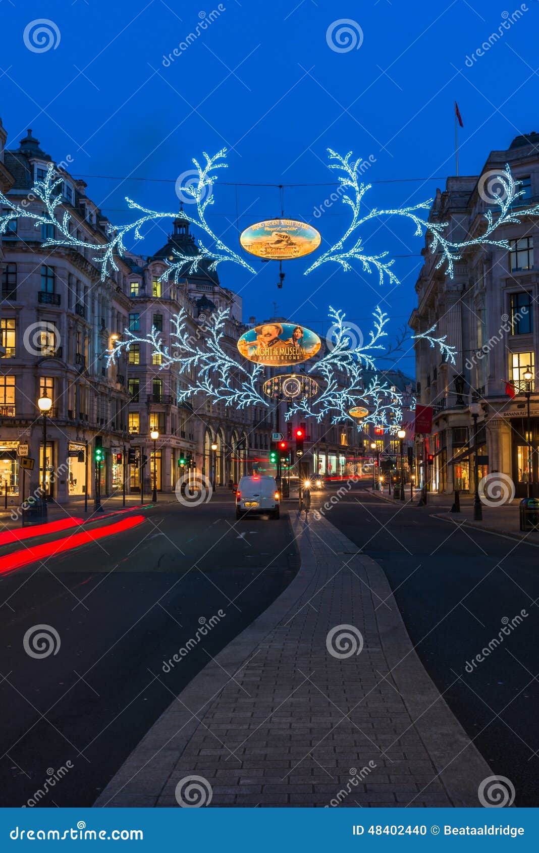 Christmas Lights On Regent Street, London, UK Editorial 