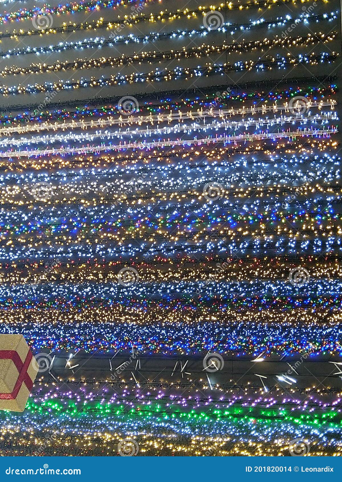 Christmas Lights in the Shop Stock Photo Image of screenshot, design