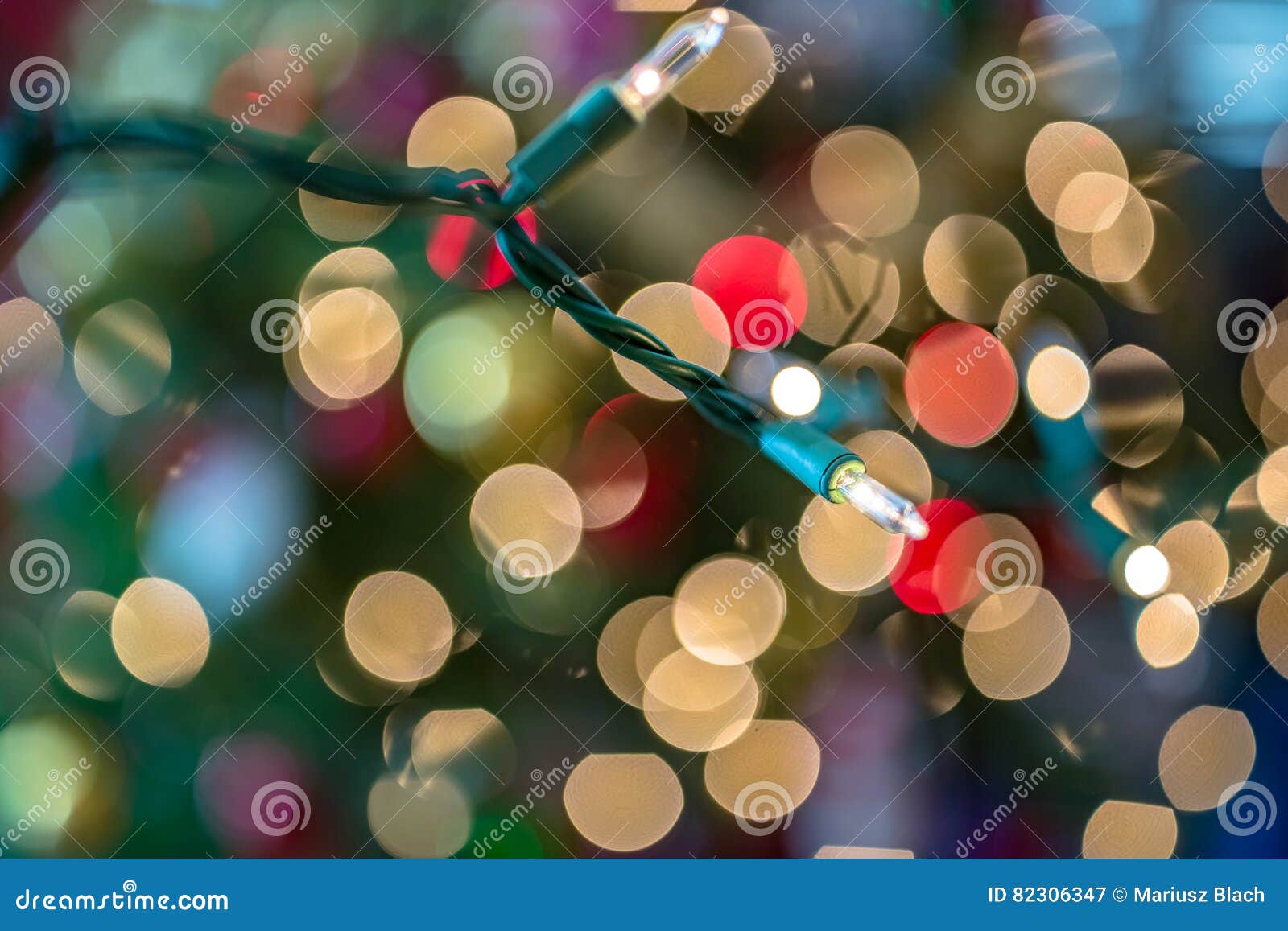 Christmas lights string stock image. Image of lights - 82306347