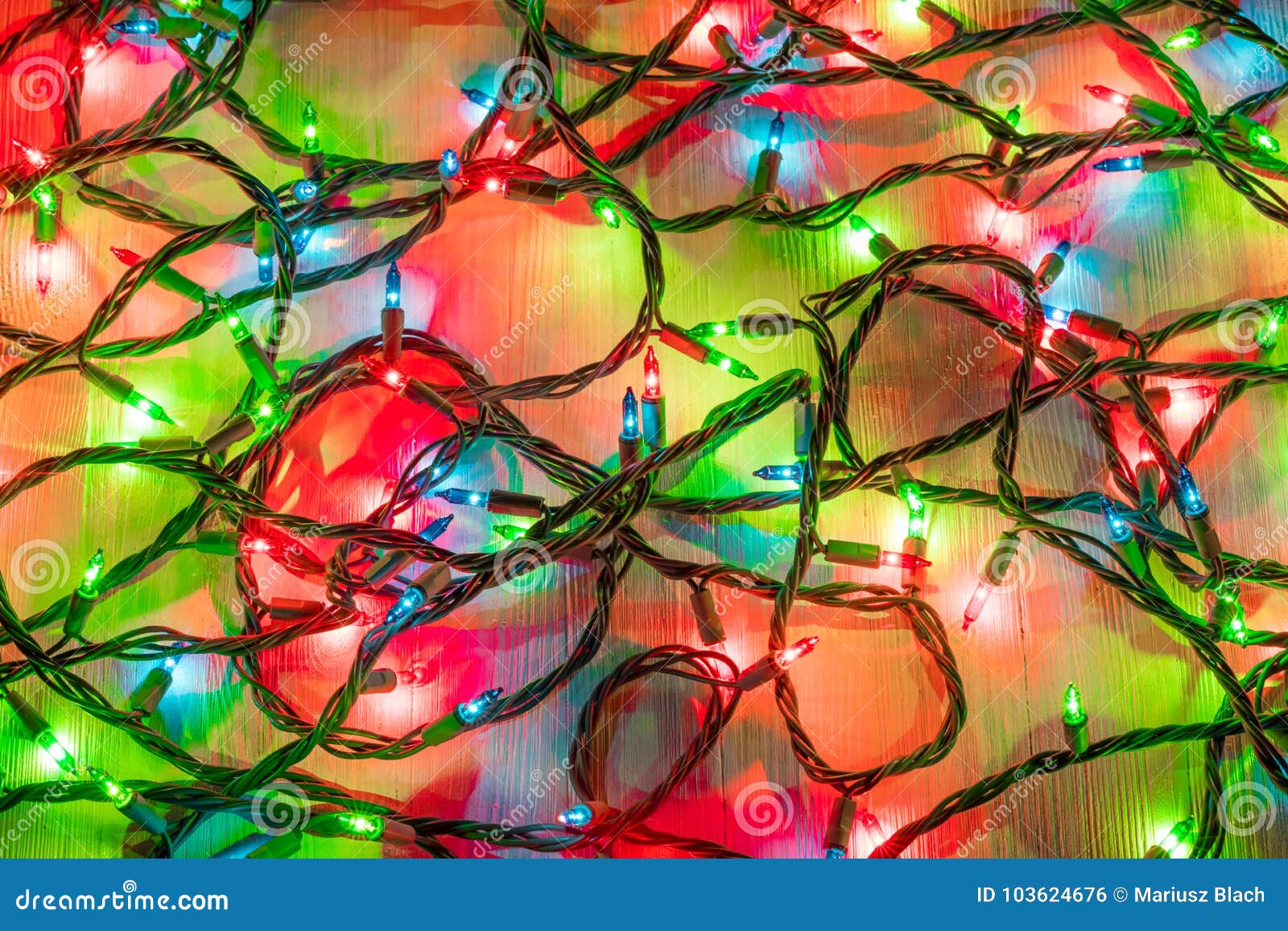 Christmas lights string stock photo. Image of white - 103624676