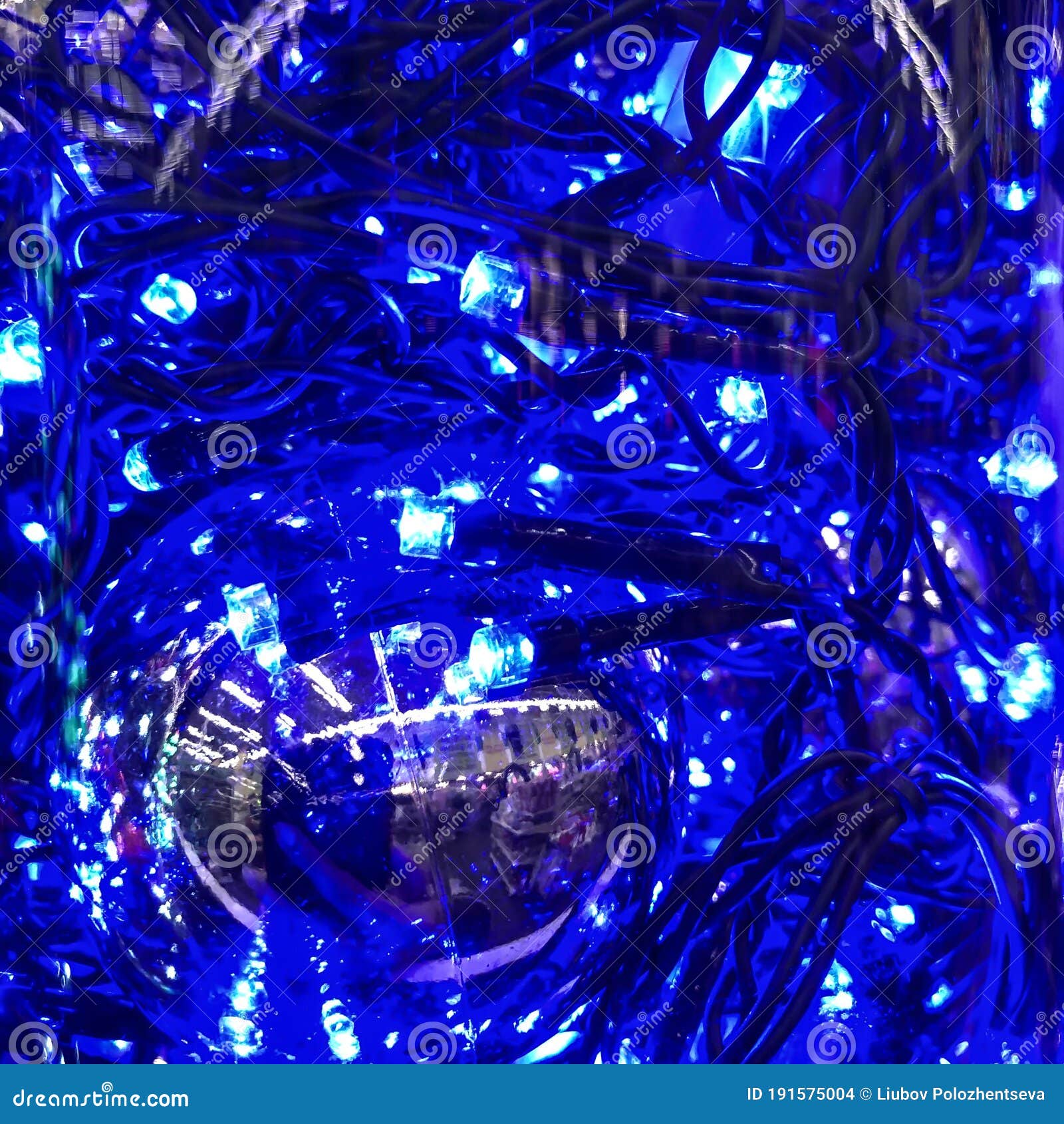 Christmas Lights, Christmas Tree Blue Light Bulb Stock Photo Image of