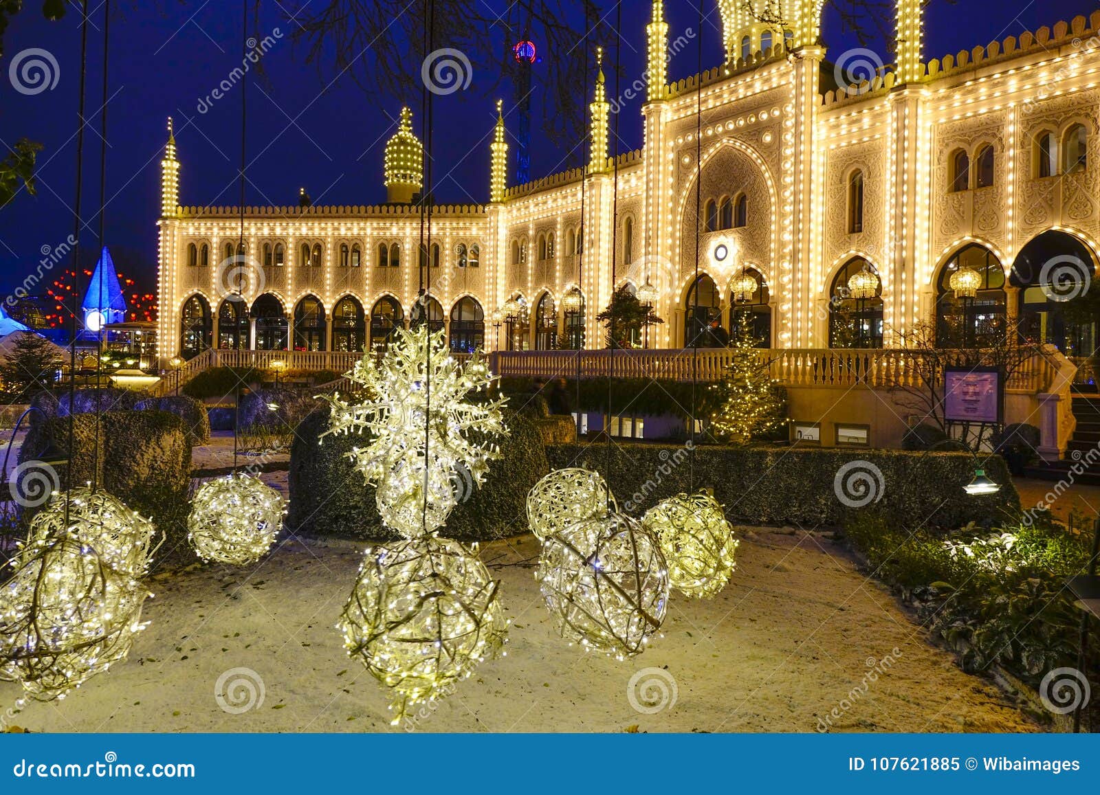 Christmas Time In Tivoli Gardens Copenhagen Editorial Image