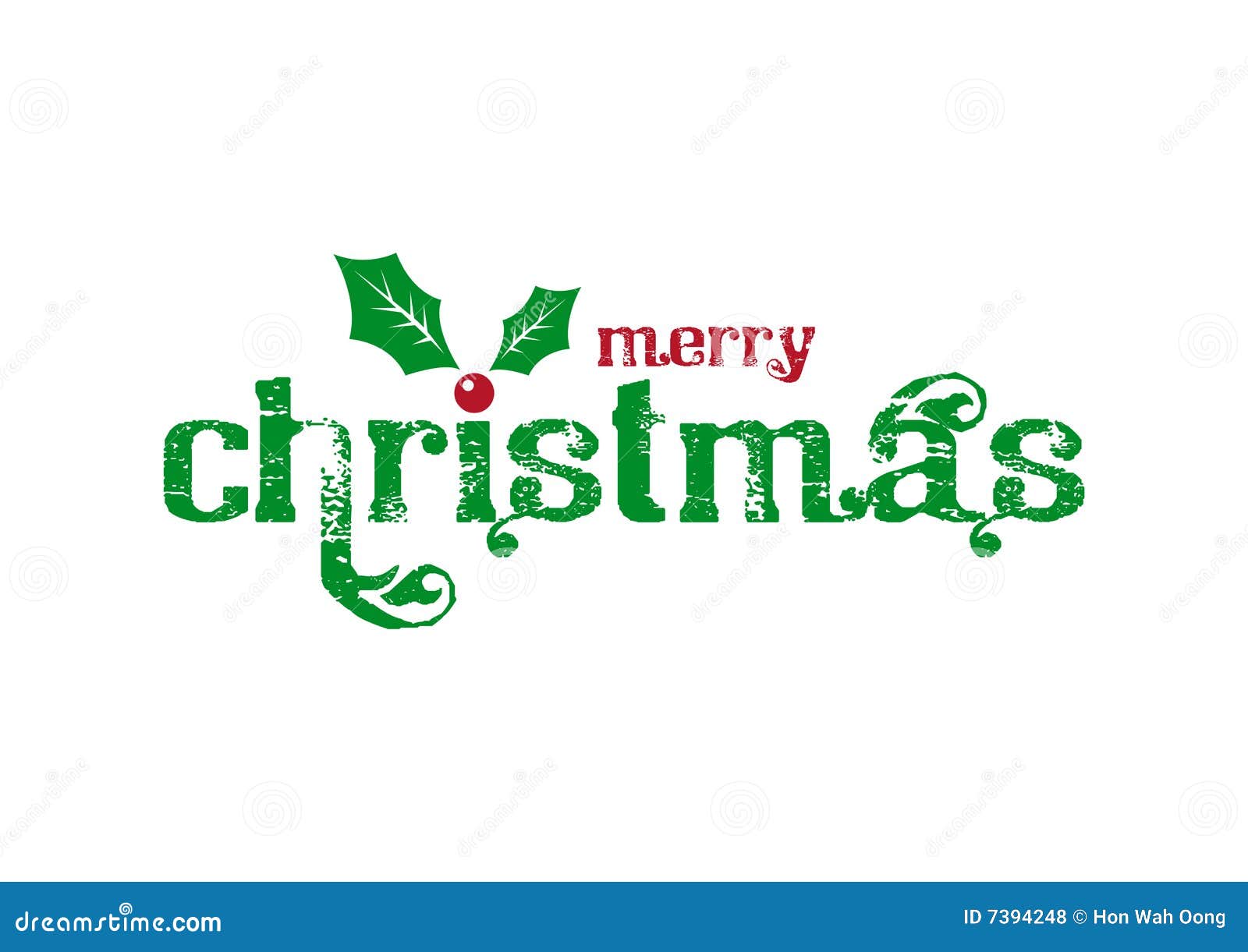 christmas logotype with path