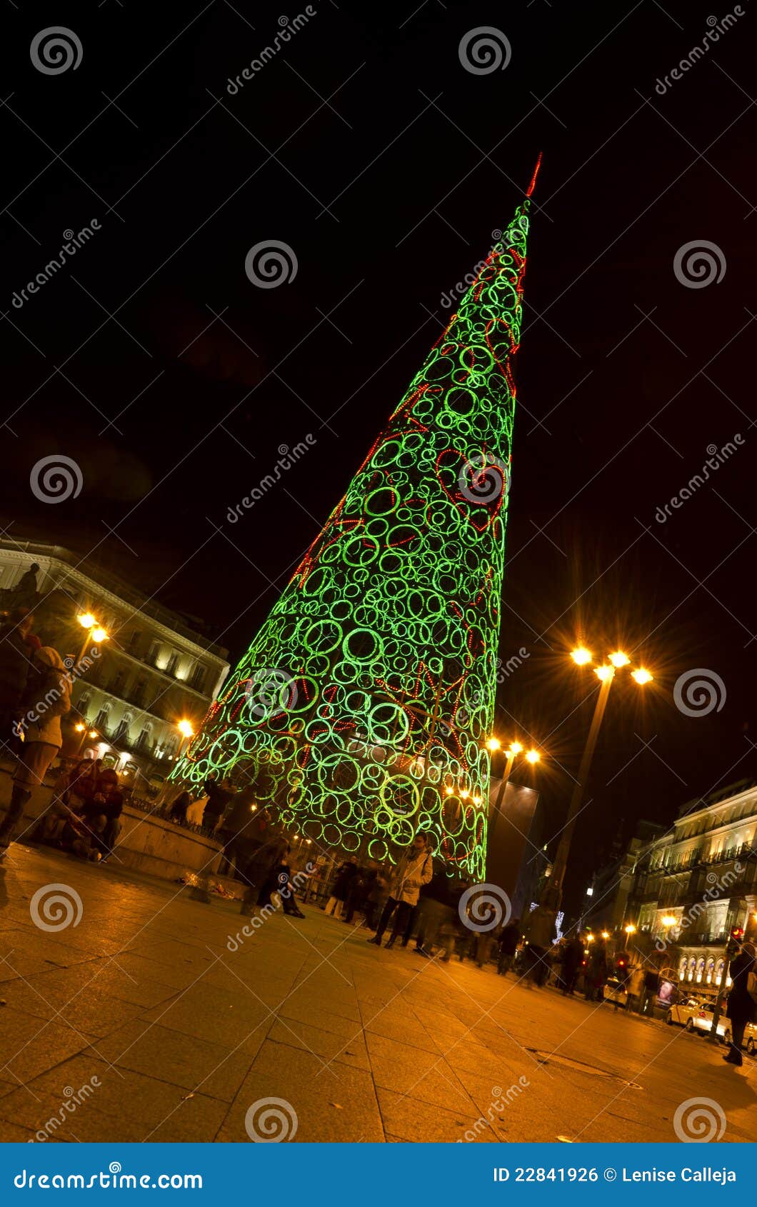 Christmas in Madrid Spain Stock Photo Image of city, circle 22841926