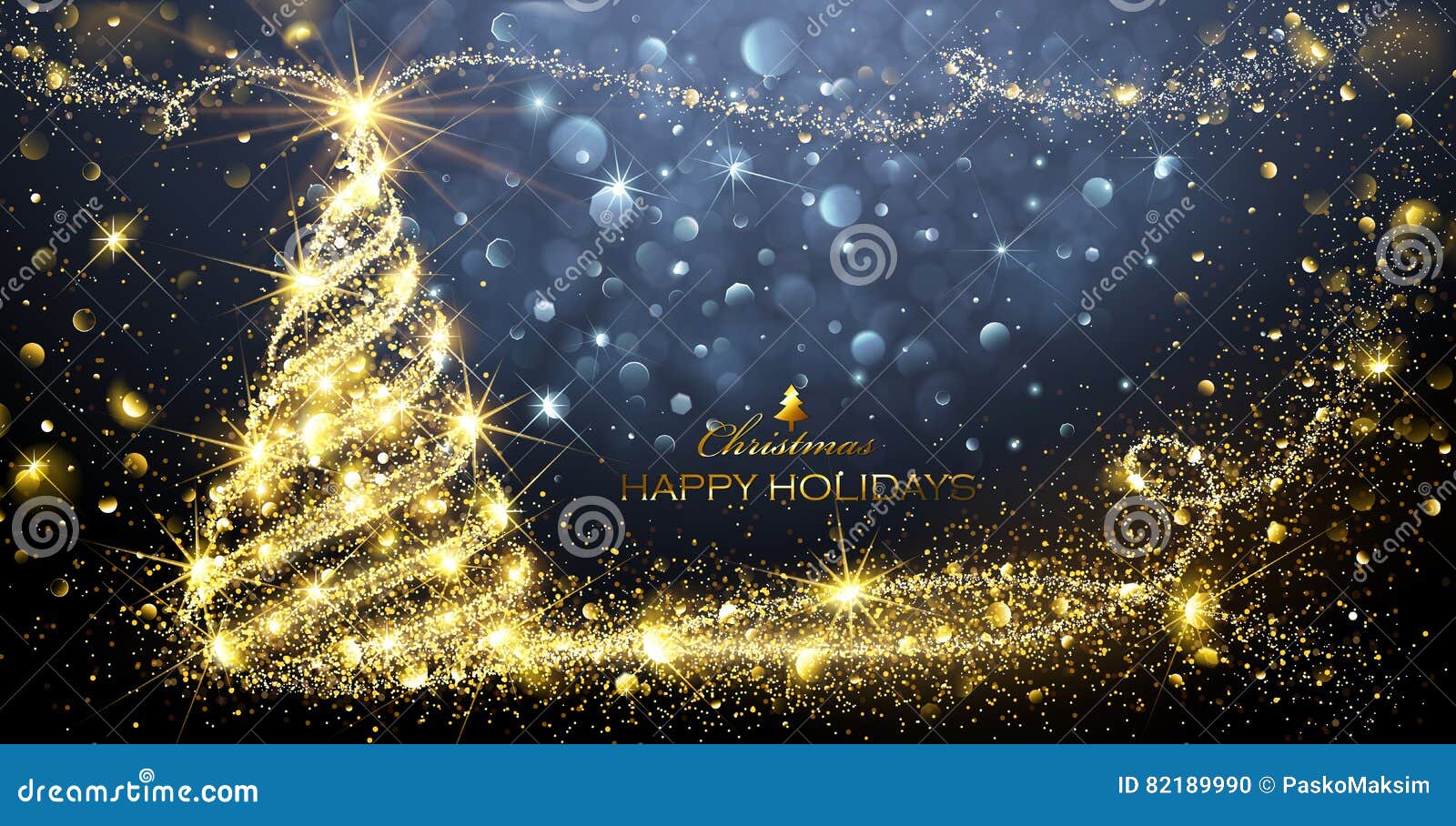 Christmas Magic Tree stock vector. Illustration of design 82189990