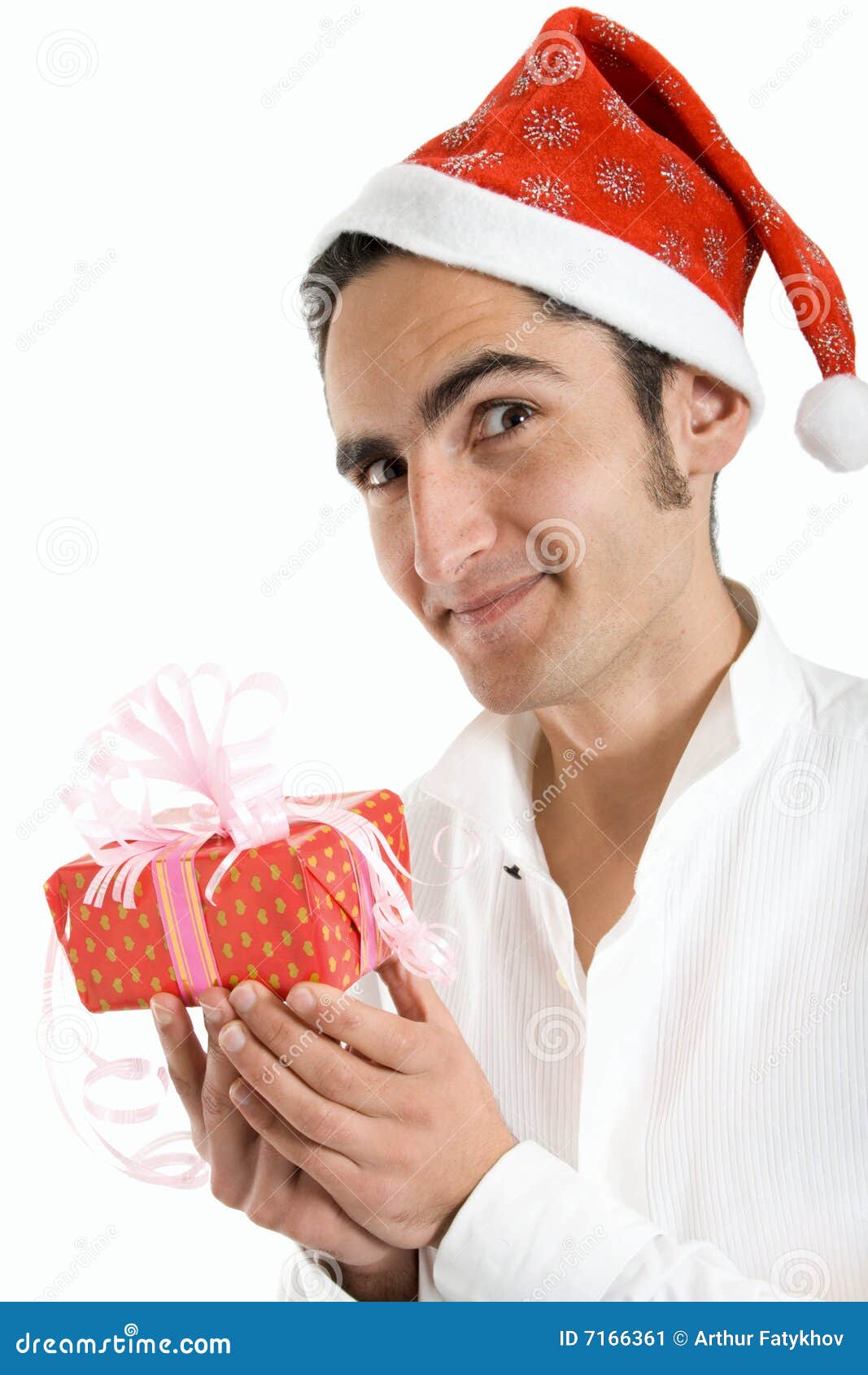 Christmas man with present stock image. Image of hands 7166361 Christmas Present Man