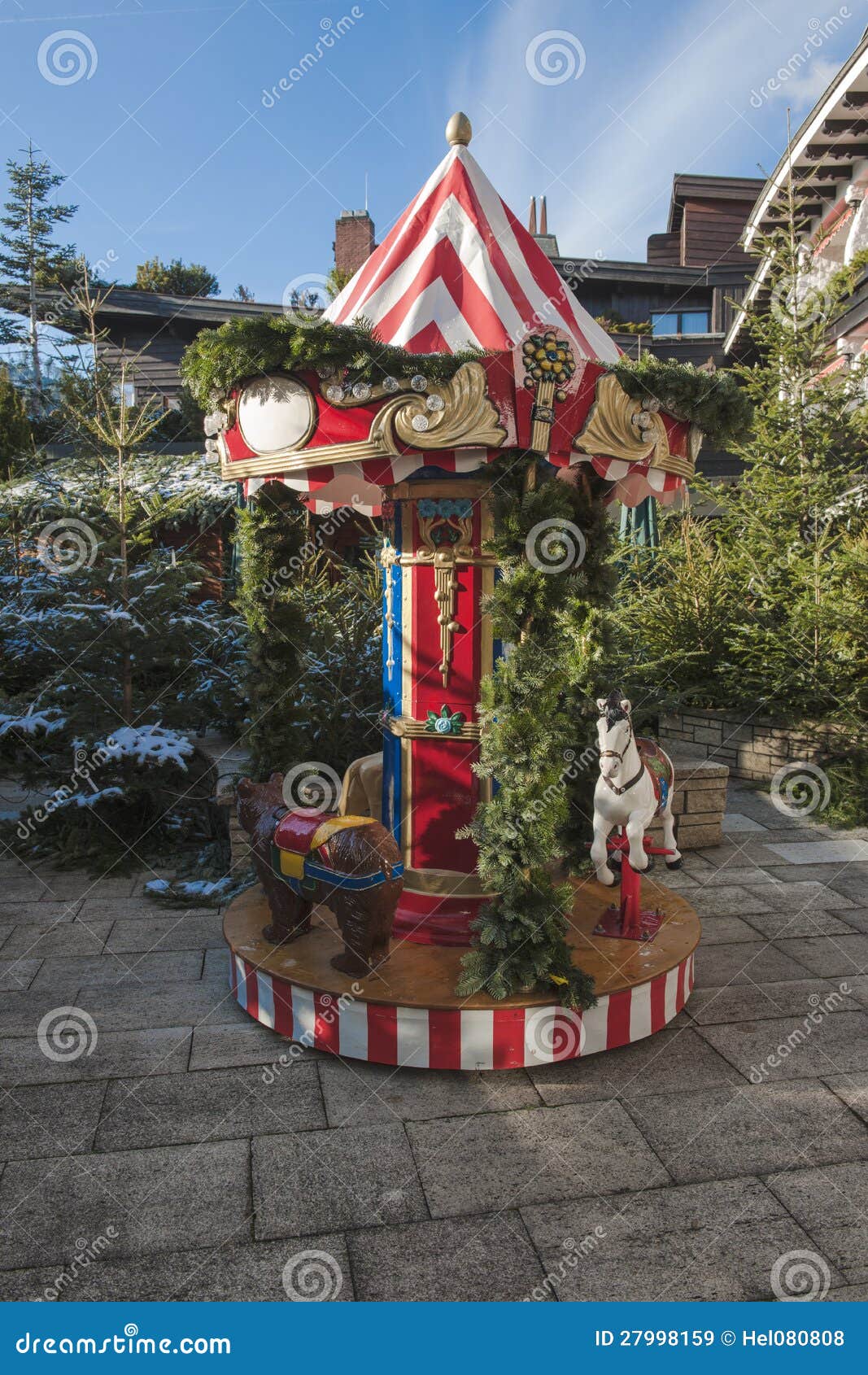 Christmas Market Carousel, Tiny Carousel, Merrygoround for Toddlers