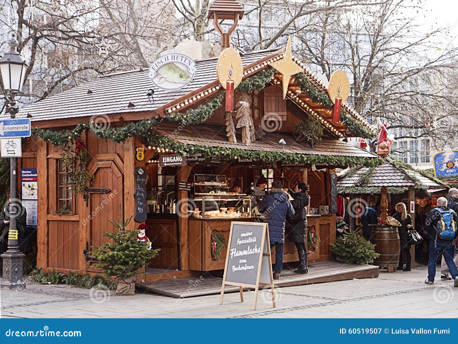 Christmas Market Munich, Germany - Snack Pause Between Shopping Editorial Photography - Image of ...