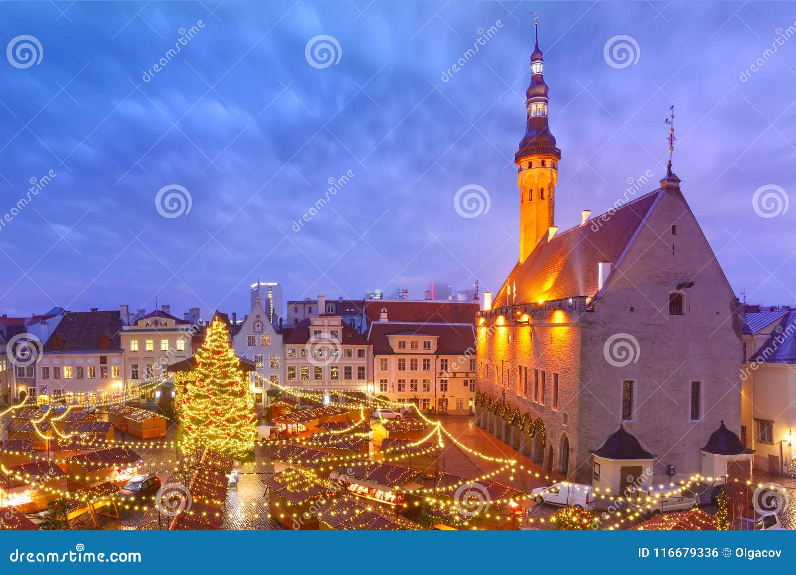 christmas market in tallinn, estonia