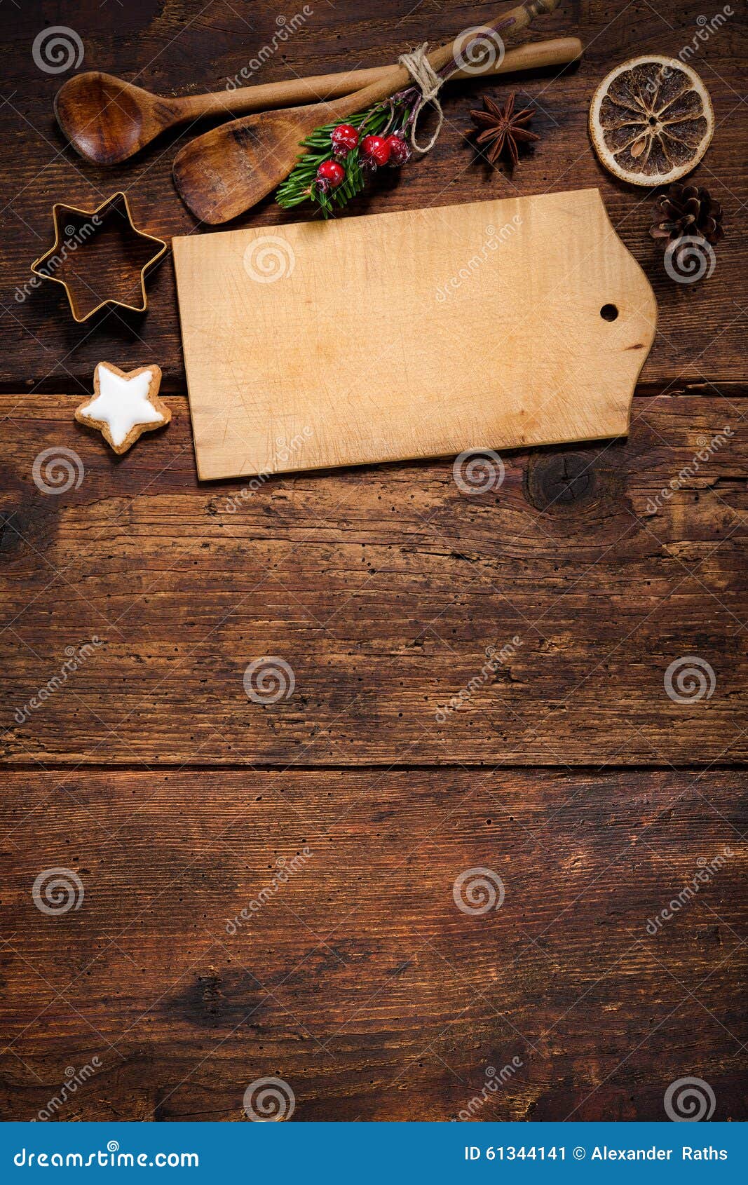 Christmas Menu Card Stock Photo - Image: 61344141