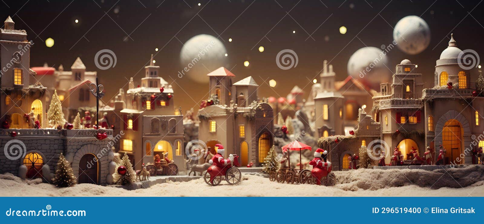 christmas metropolis, festive town, christmas town decorated