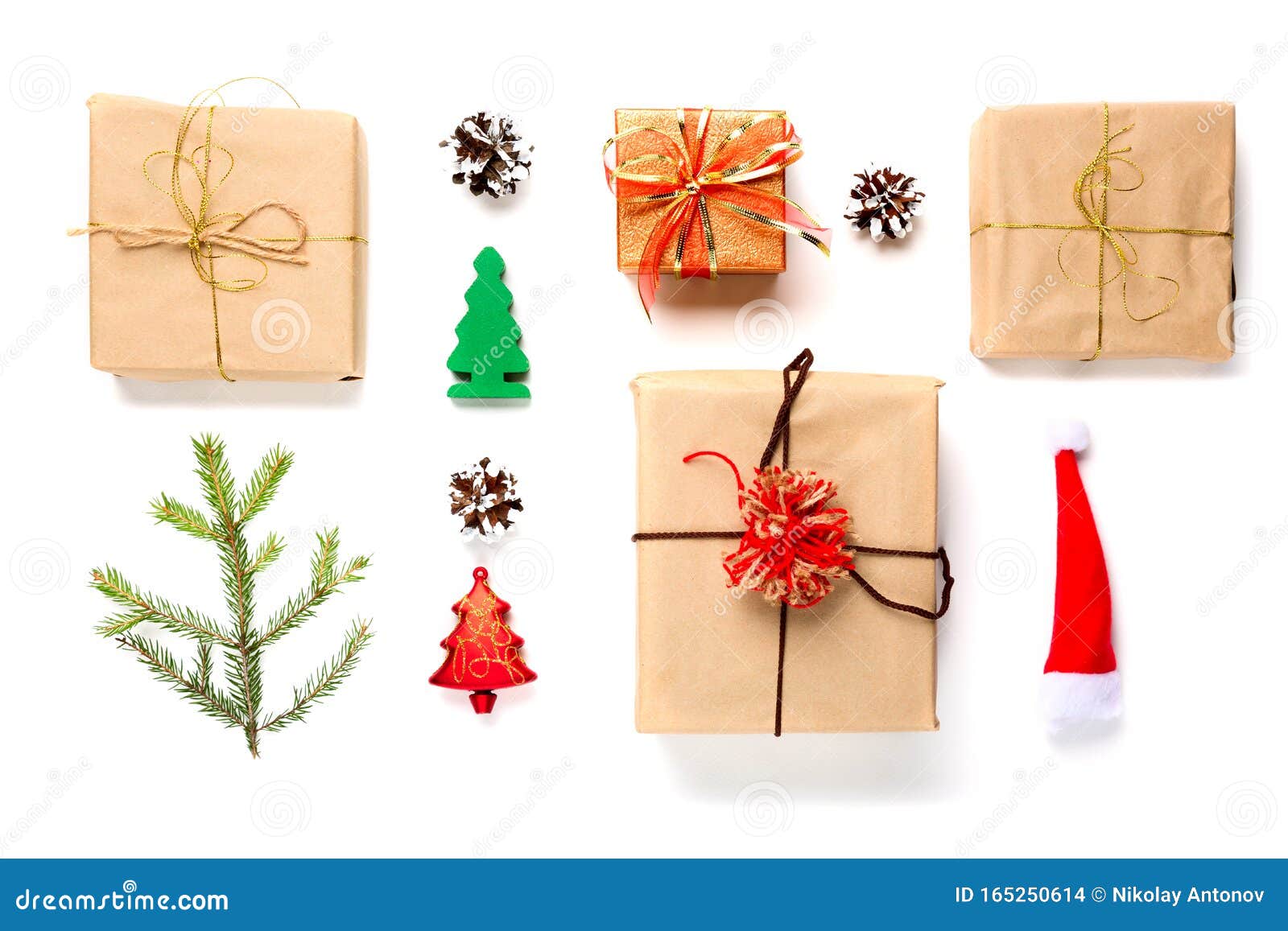 Download Christmas Mockup Composition. Top View And Flat Lay ...