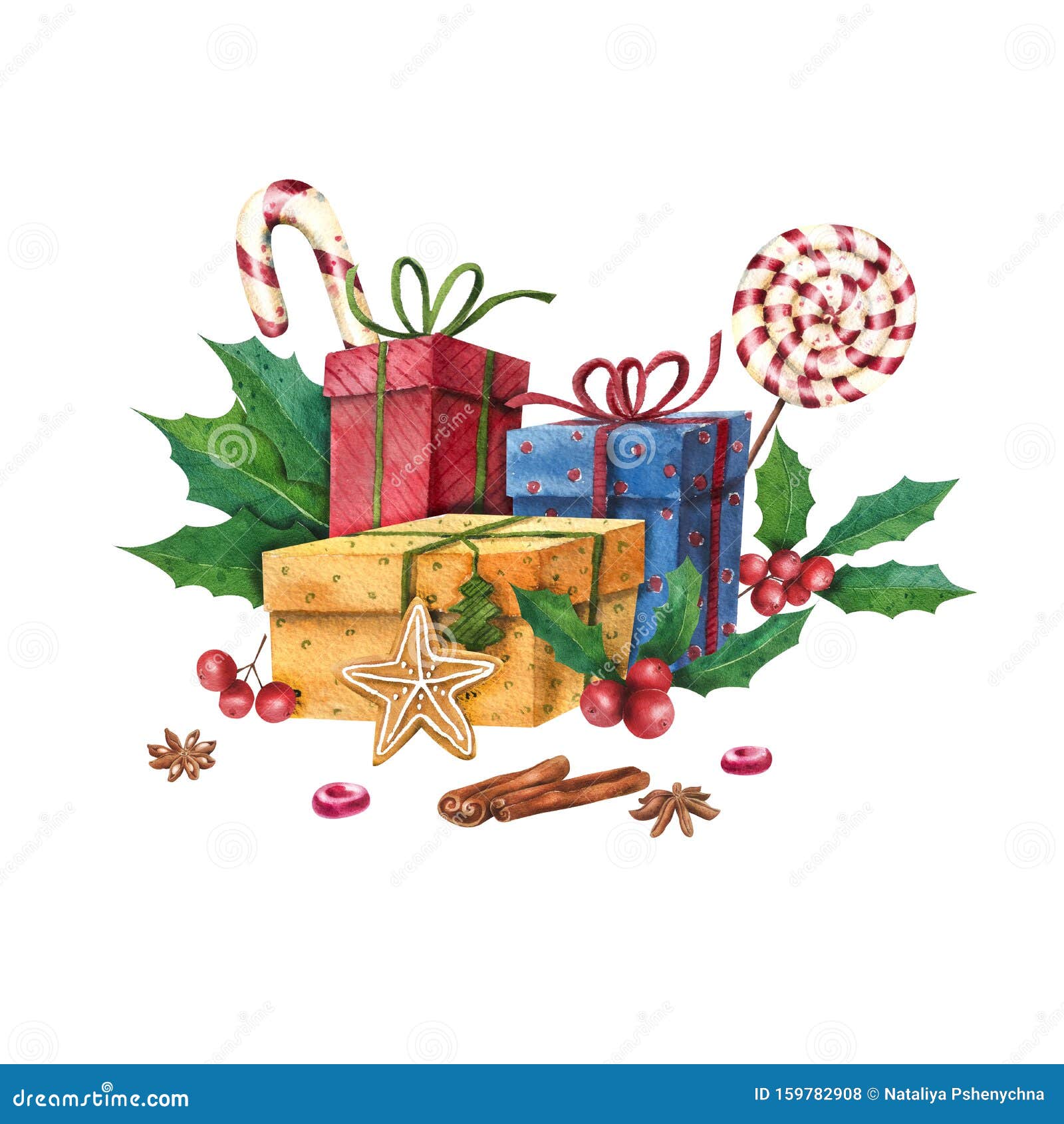 Download Christmas Mood Watercolor Illustration Stock Illustration ...