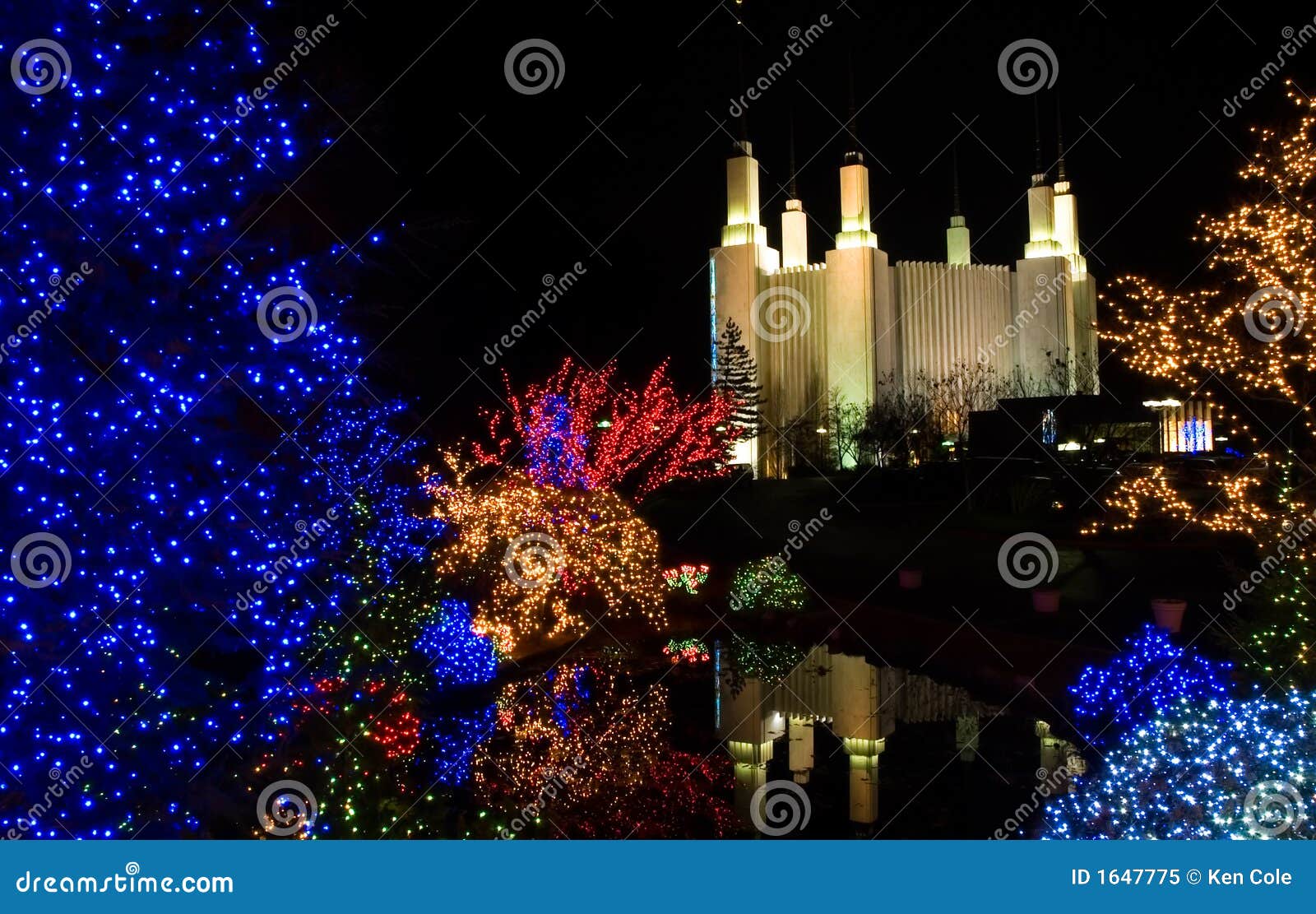 christmas at mormon temple