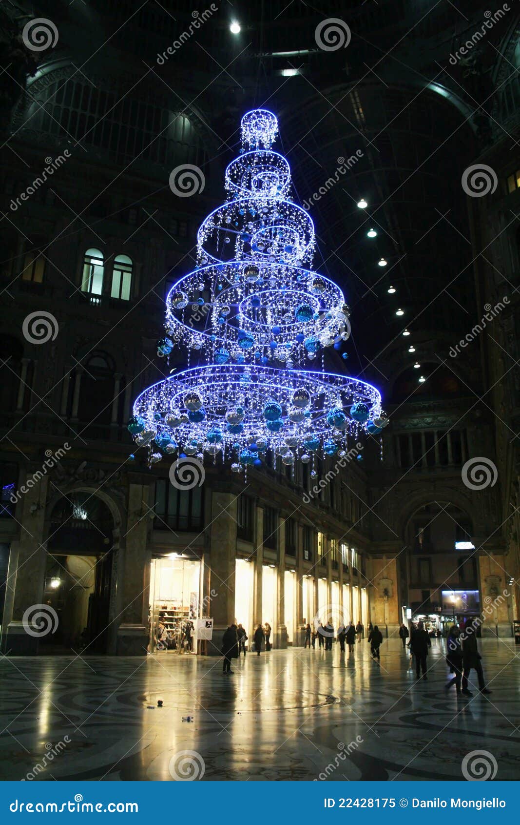 Christmas at naples editorial image. Image of europe - 22428175
