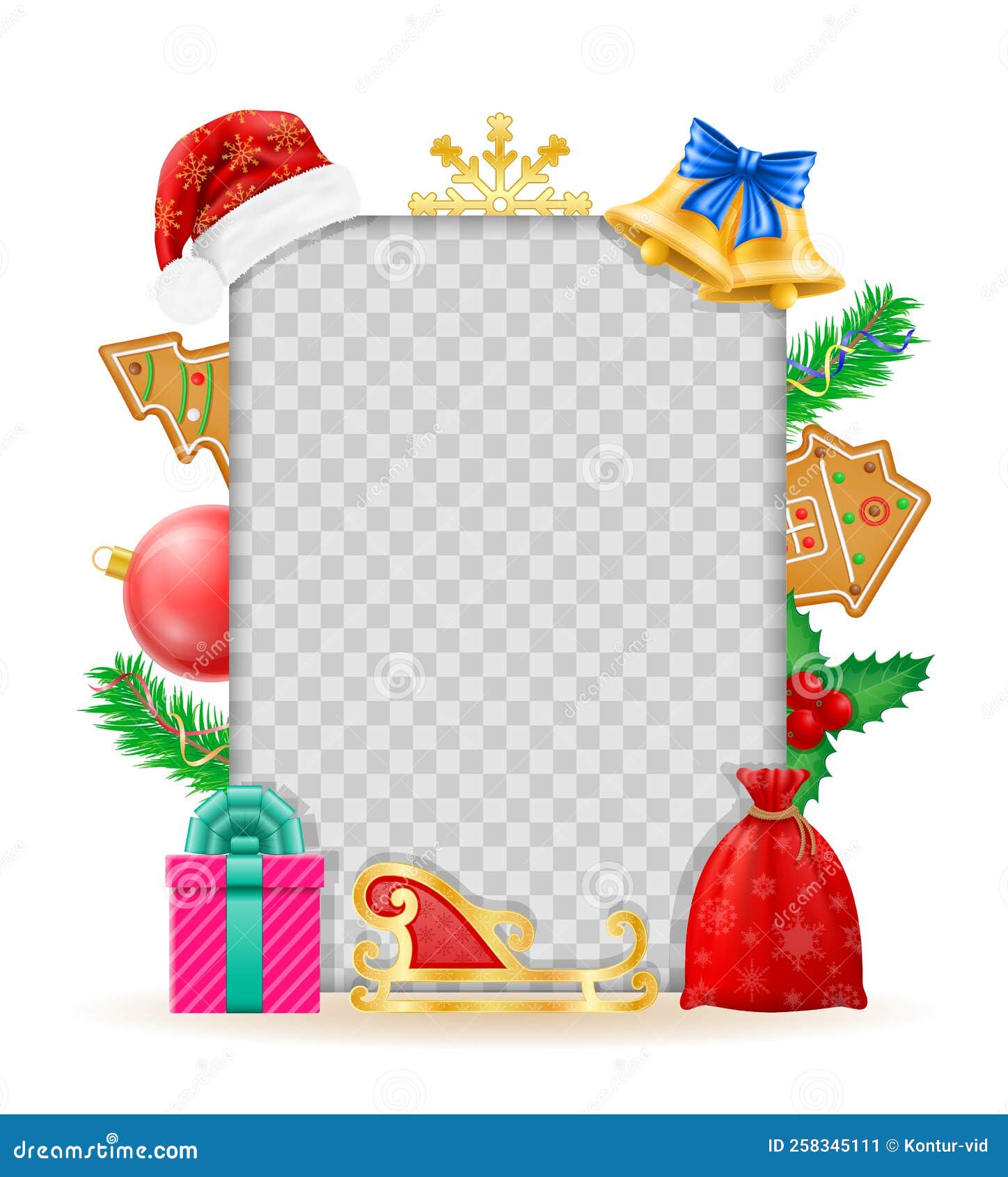 Christmas and New Year Banner Design Vector Illustration Stock Vector