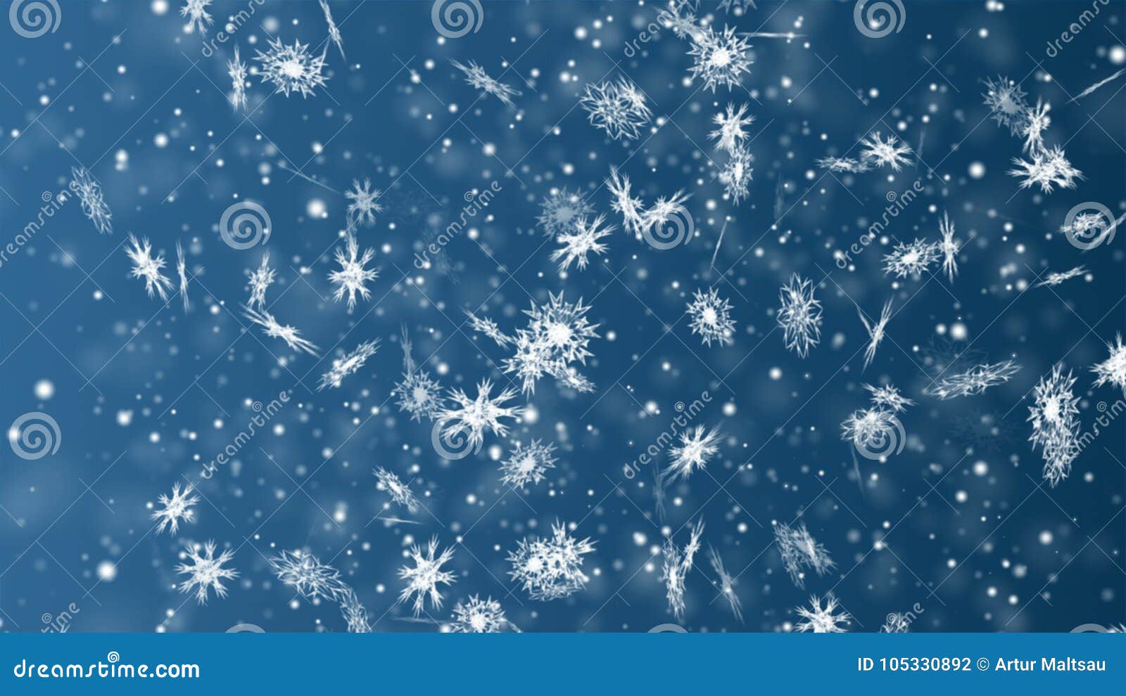 Christmas and New Year Seamless Looping Animation. Christmas Snowflakes on  Dark Blue Background Stock Footage - Video of snow, loop: 105330892
