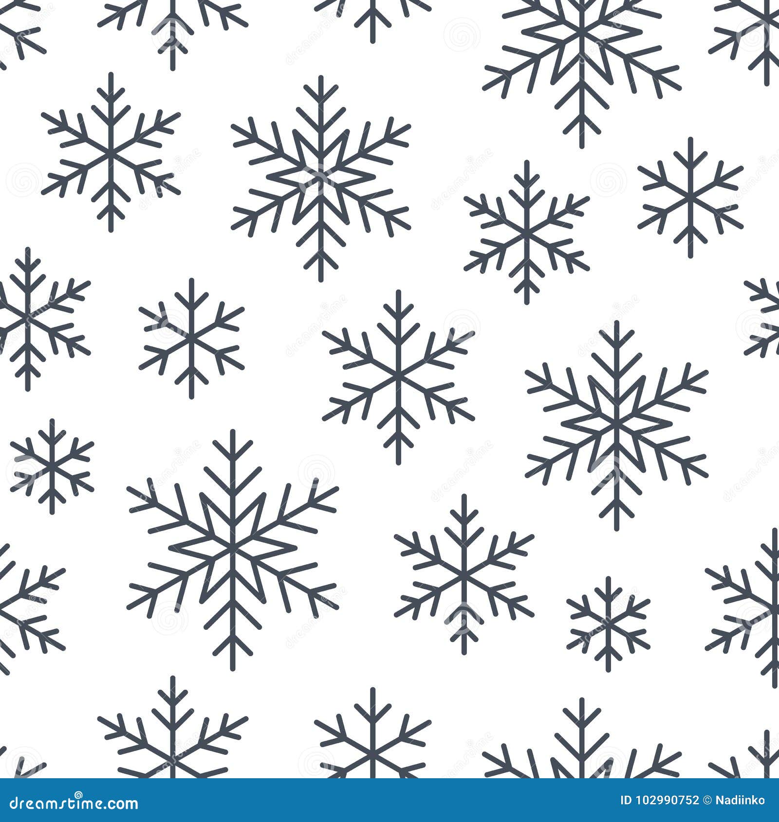 Snow Flakes Pattern Design Layouts, Winter Frozen Icon Variations