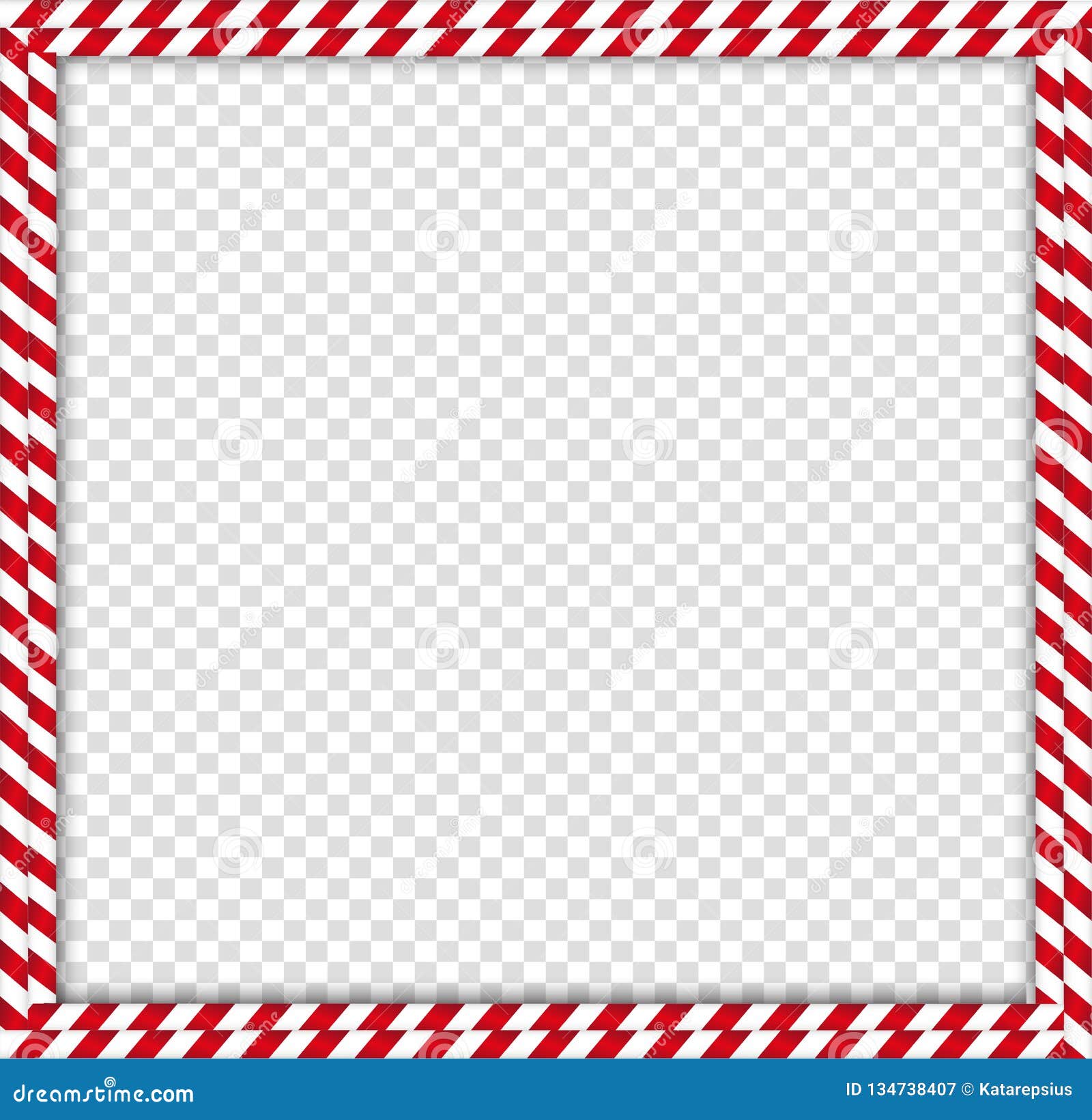Download Christmas, New Year Square Double Candy Cane Frame ...