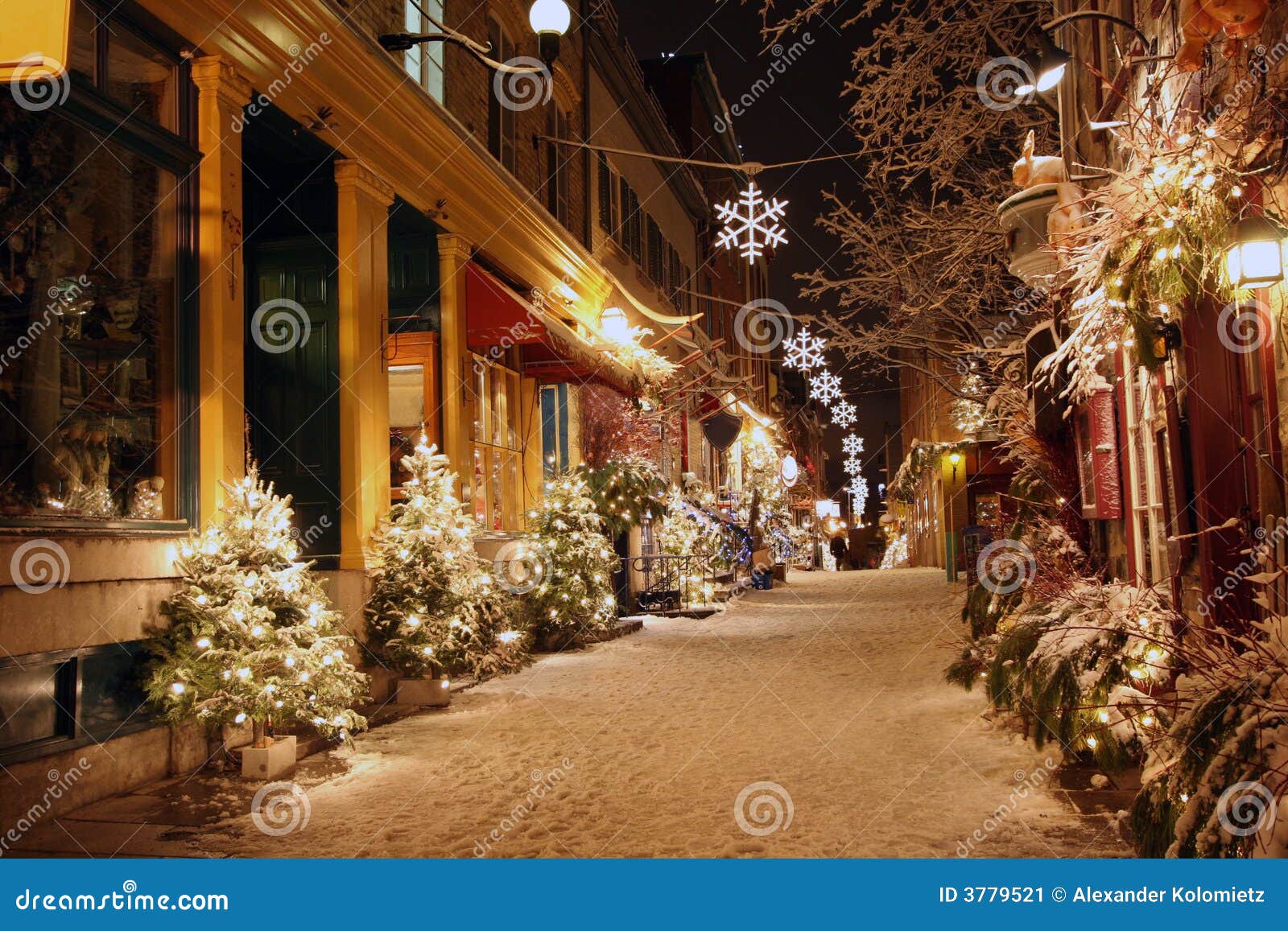 christmas night in quebec city