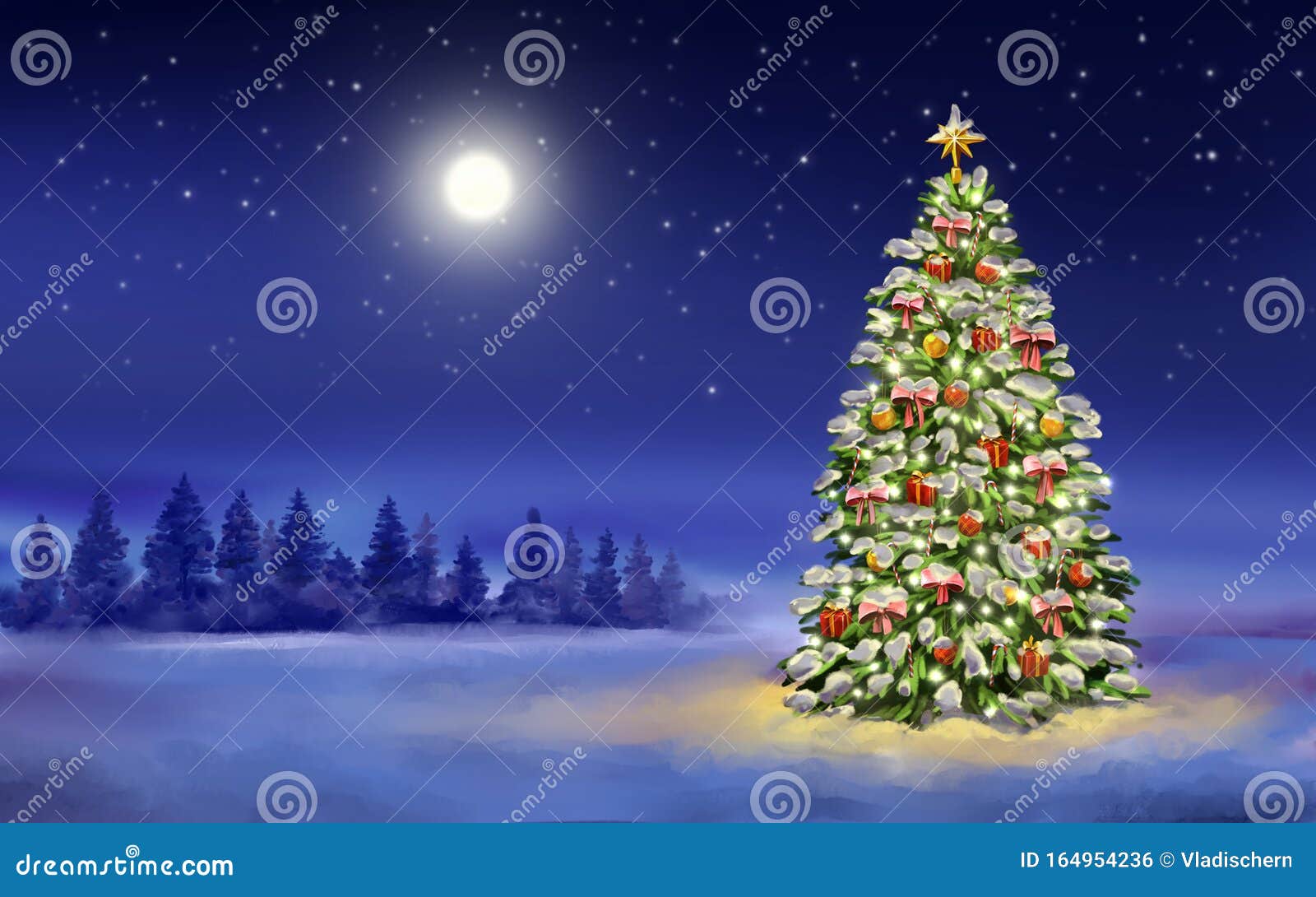 Snowy Christmas Night Wallpapers  Top Free Snowy Christmas Night  Backgrounds  WallpaperAccess