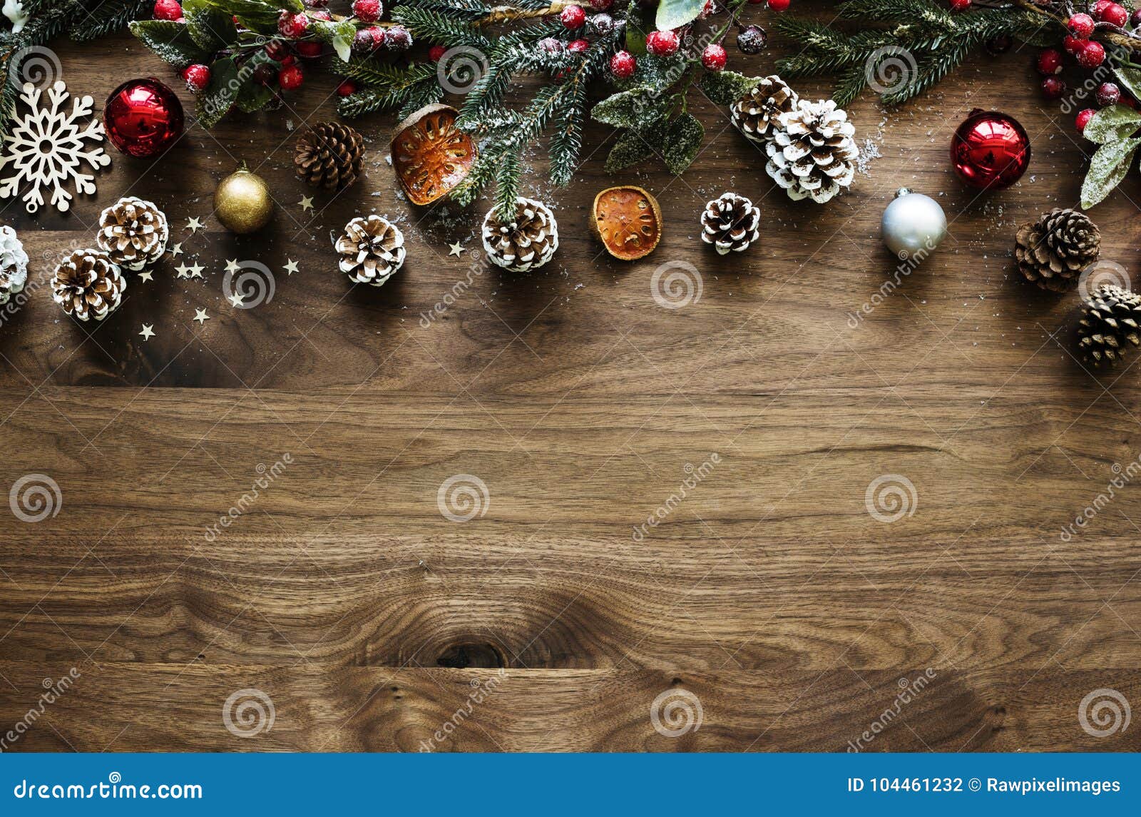 Christmas Ornament Design Space Wallpaper Stock Photo - Image of
