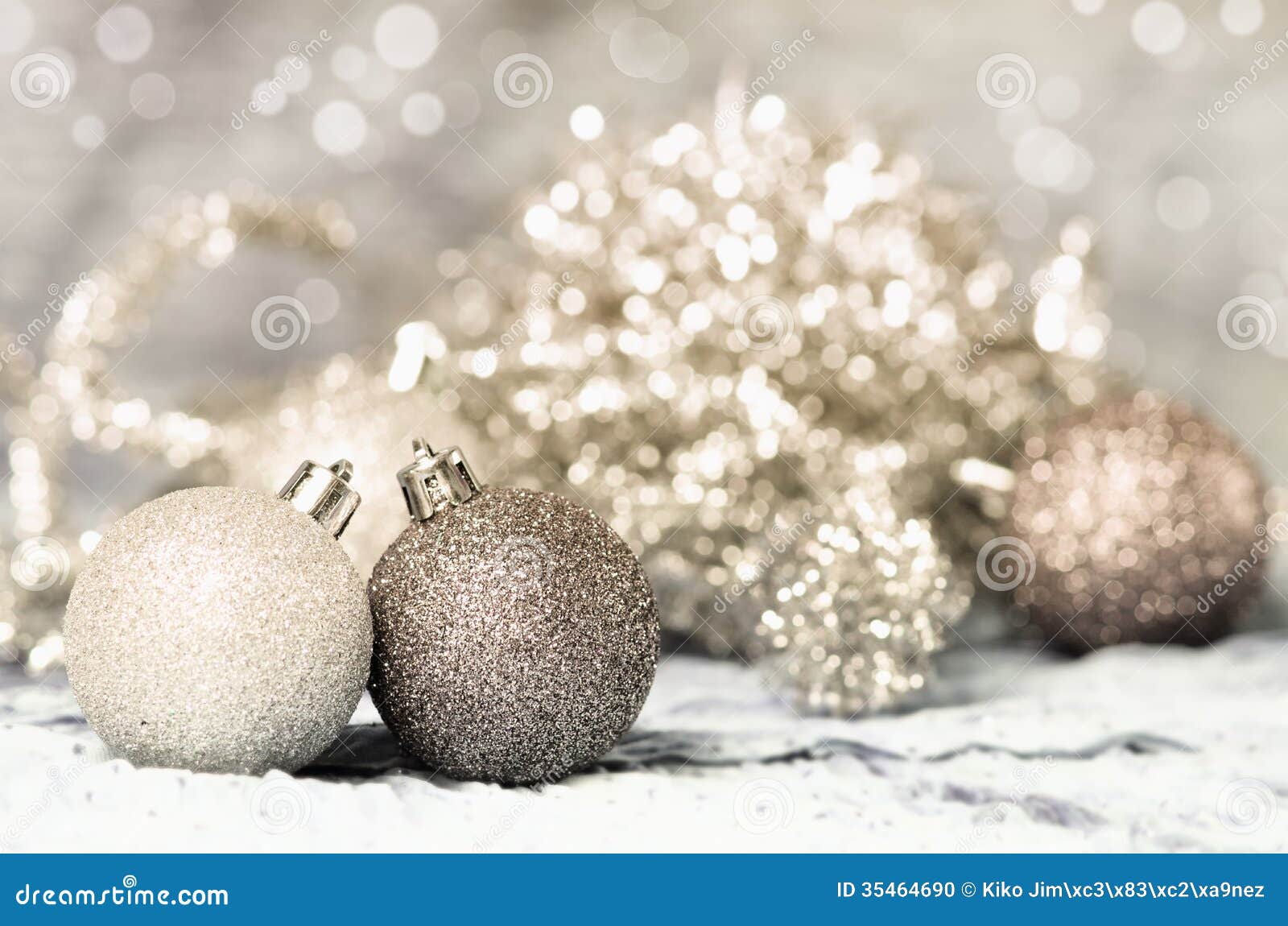 Christmas Ornament Gold And Silver Stock Photo - Image of year, holiday ...