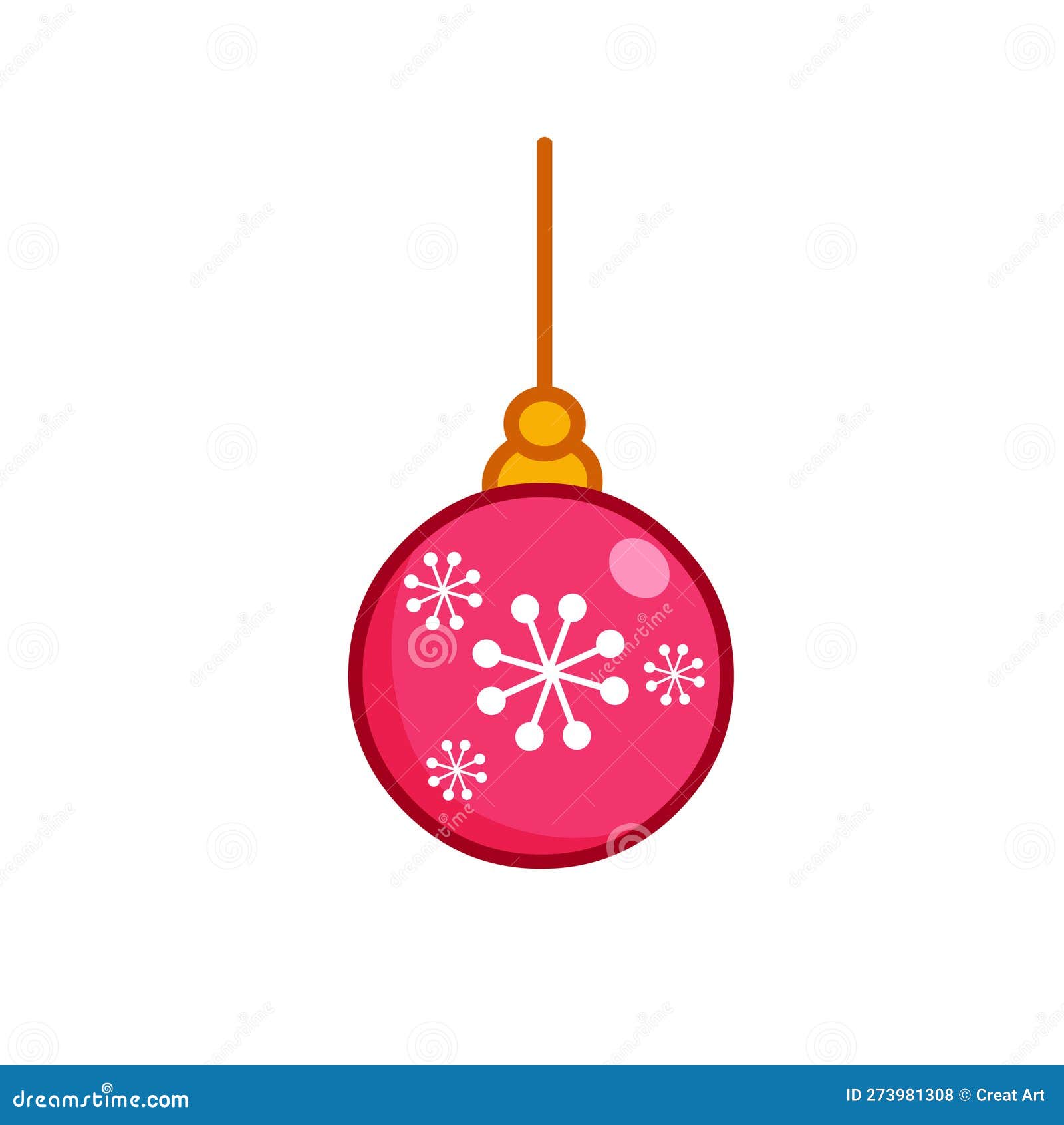 Christmas Ornament Vector Illustration Stock Vector Illustration of