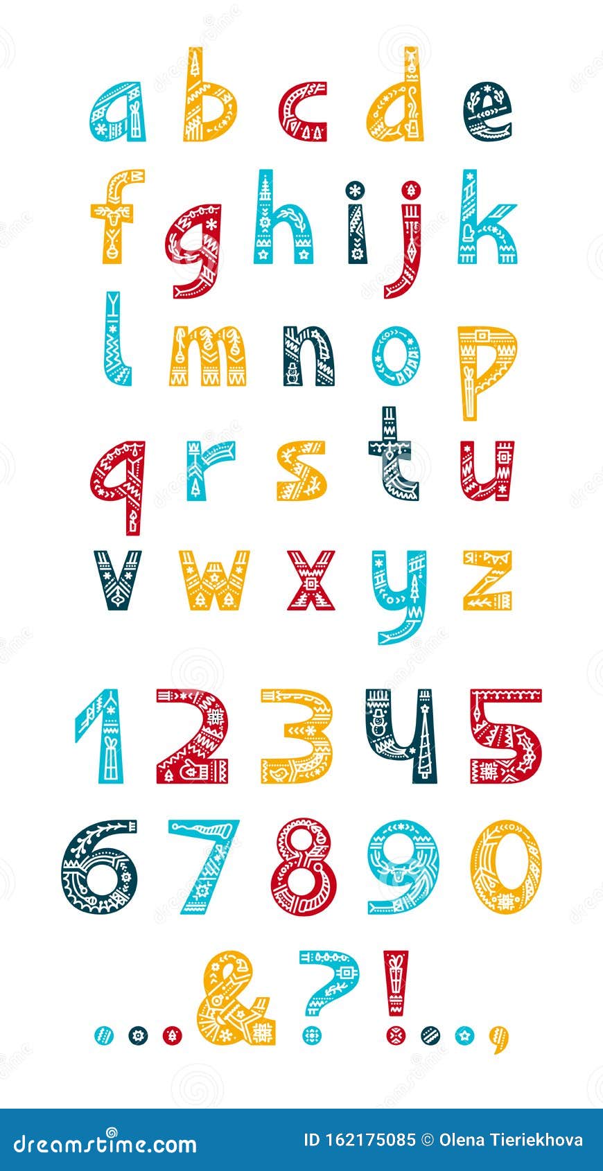 Christmas Ornaments Alphabet Vector Typeset Stock Vector ...